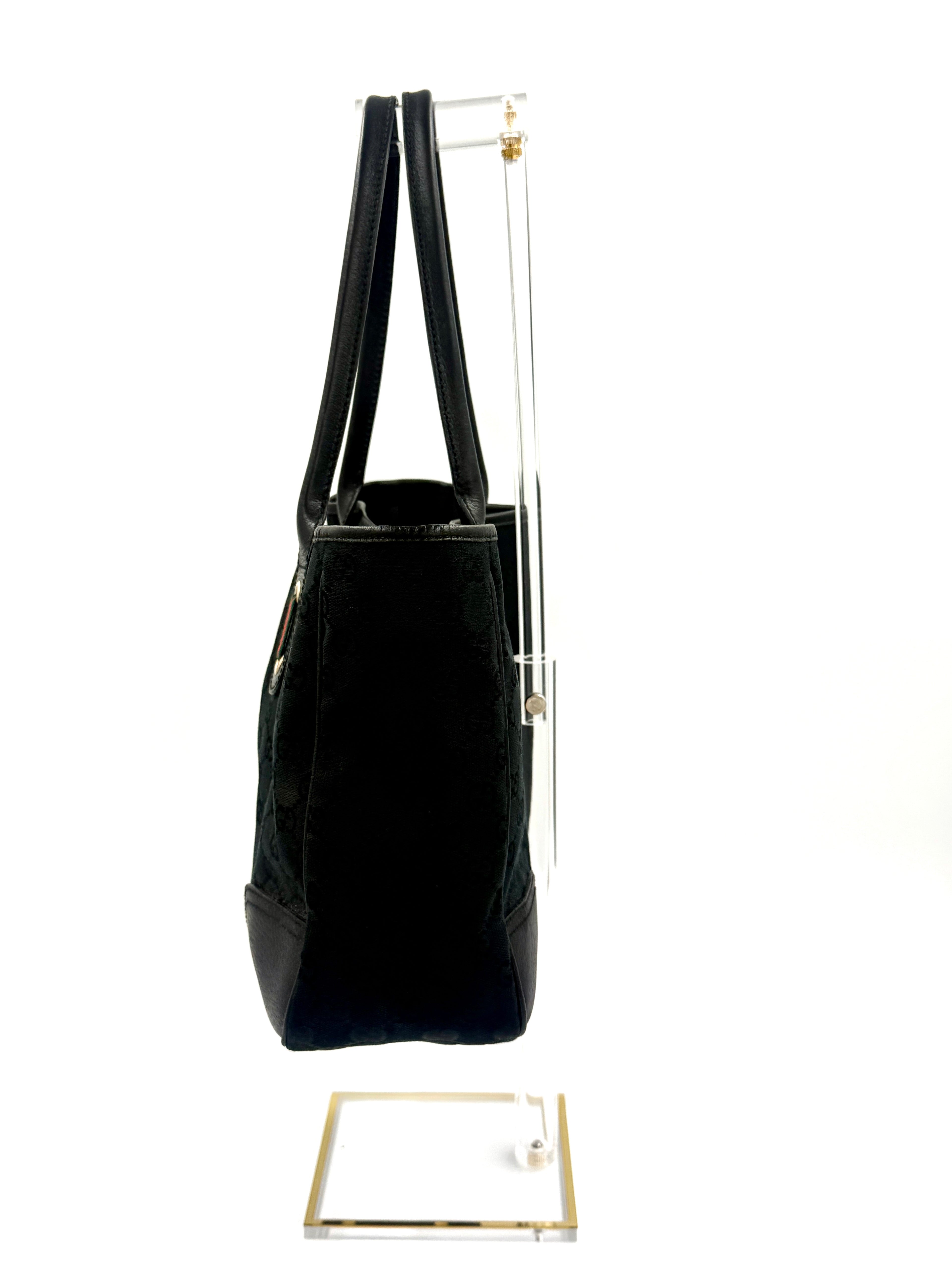 Pre-Owned Gucci Monogram Medium Princy Tote Black - Authenticated