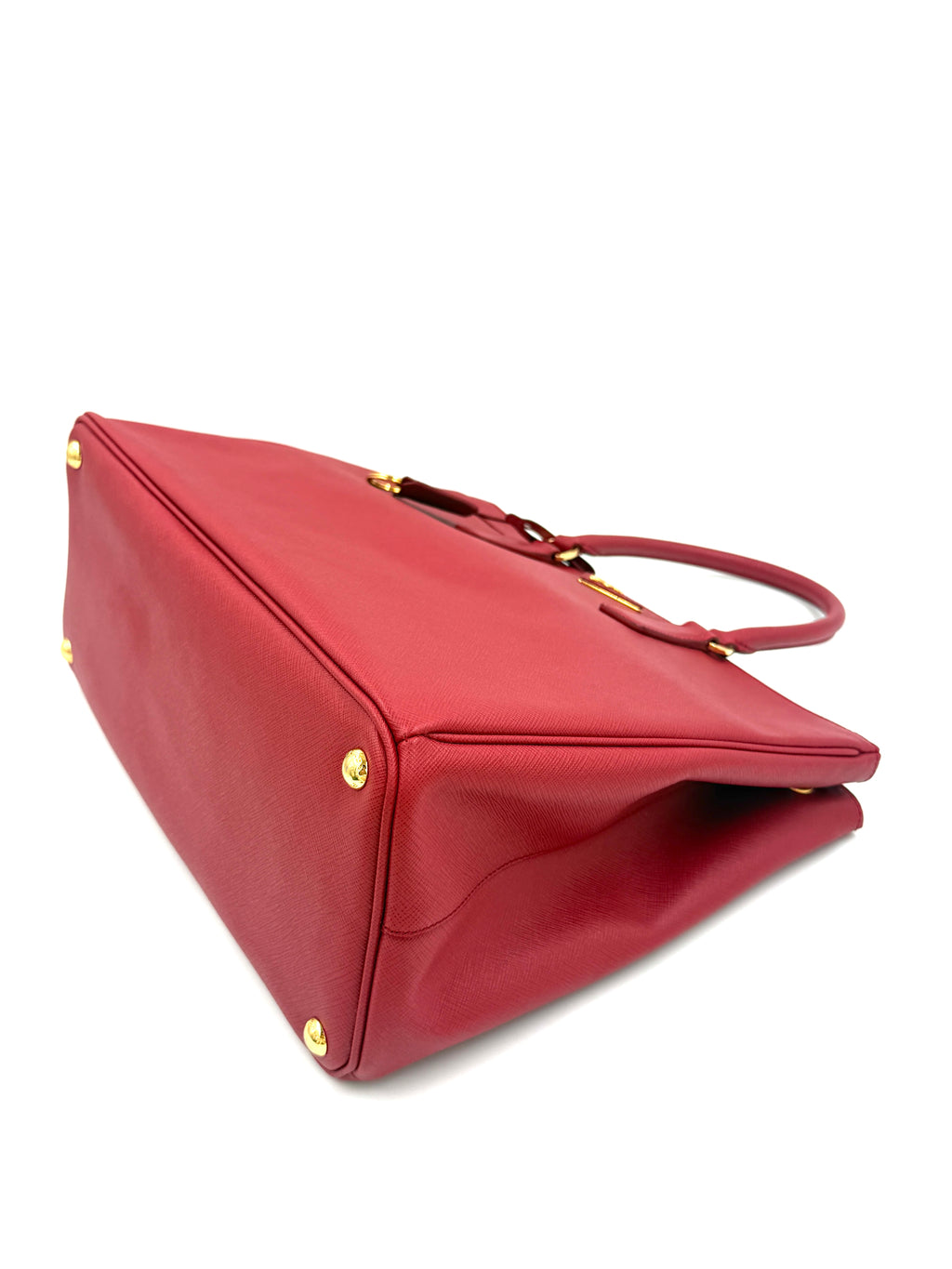 Prada Large Galleria Saffiano Leather in Red Pre Owned Authentic