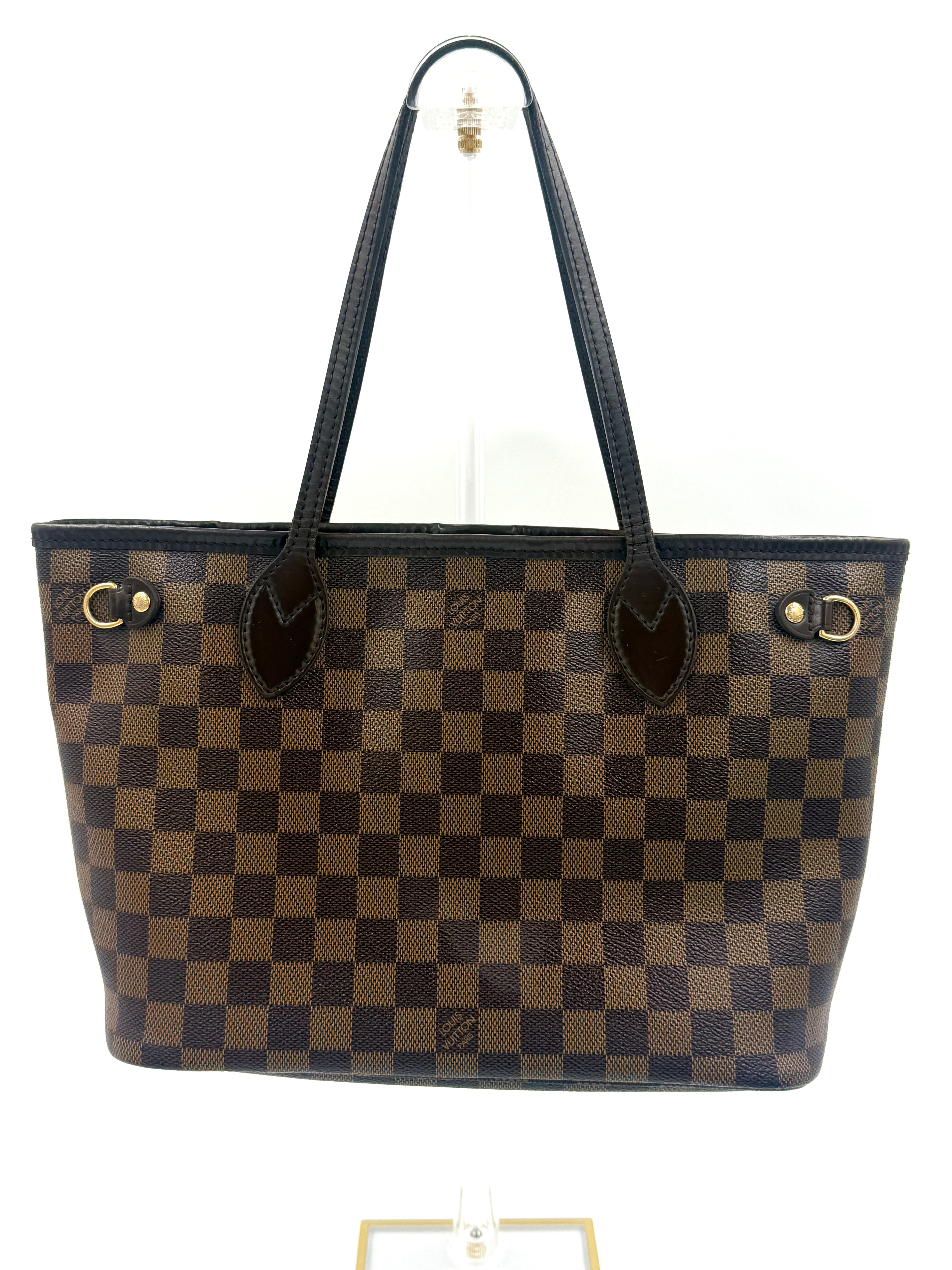 Louis Vuitton Neverfull PM Damier Ebene Pre Owned Authentic