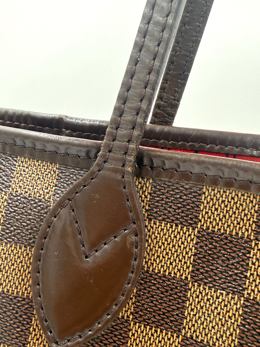 Louis Vuitton Neverfull PM Damier Ebene Pre Owned Authentic