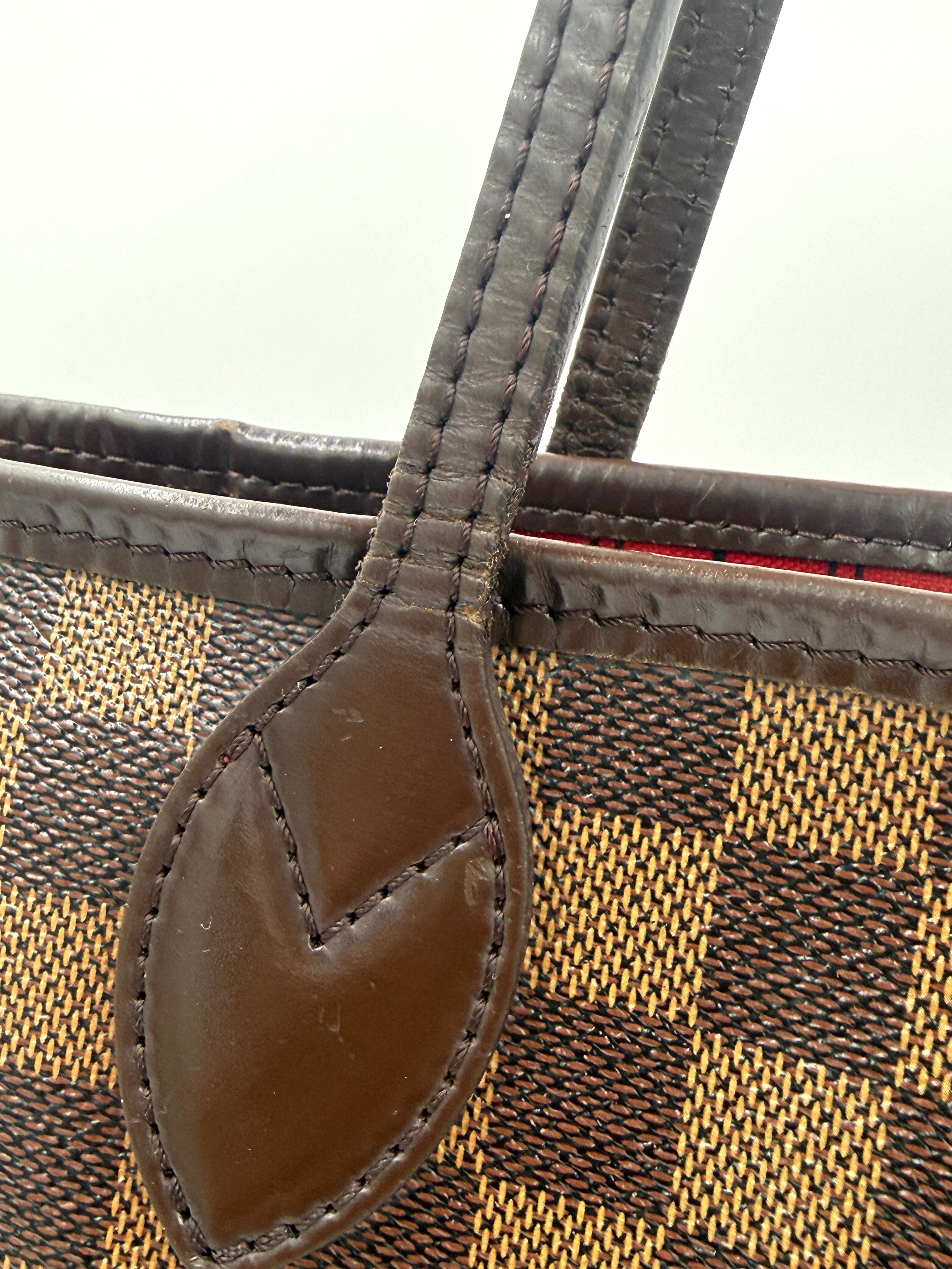 Louis Vuitton Neverfull PM Damier Ebene Pre Owned Authentic