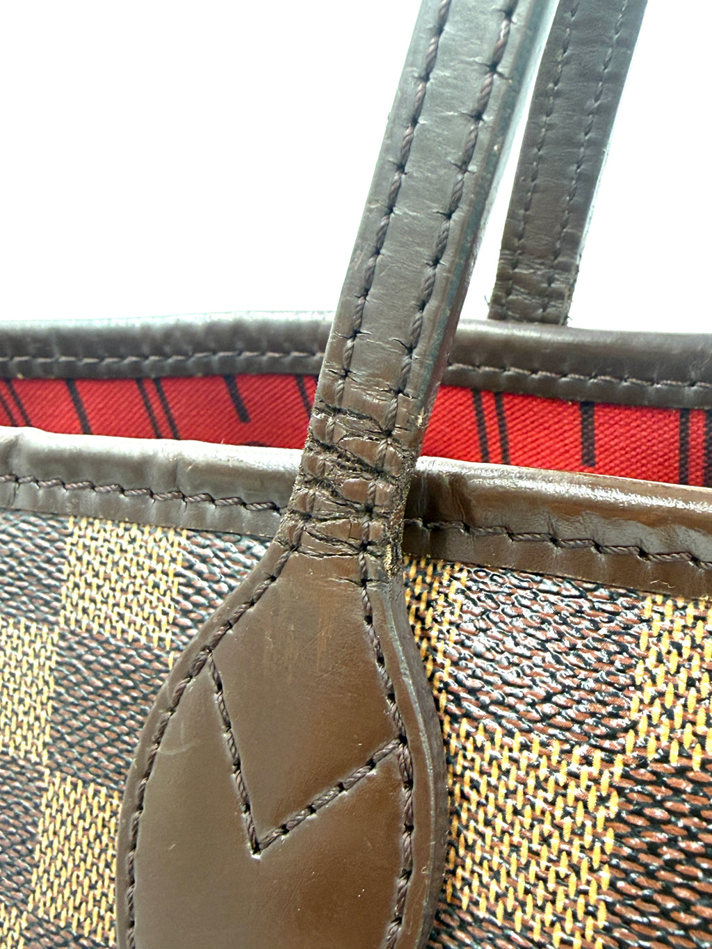 Louis Vuitton Neverfull PM Damier Ebene Pre Owned Authentic