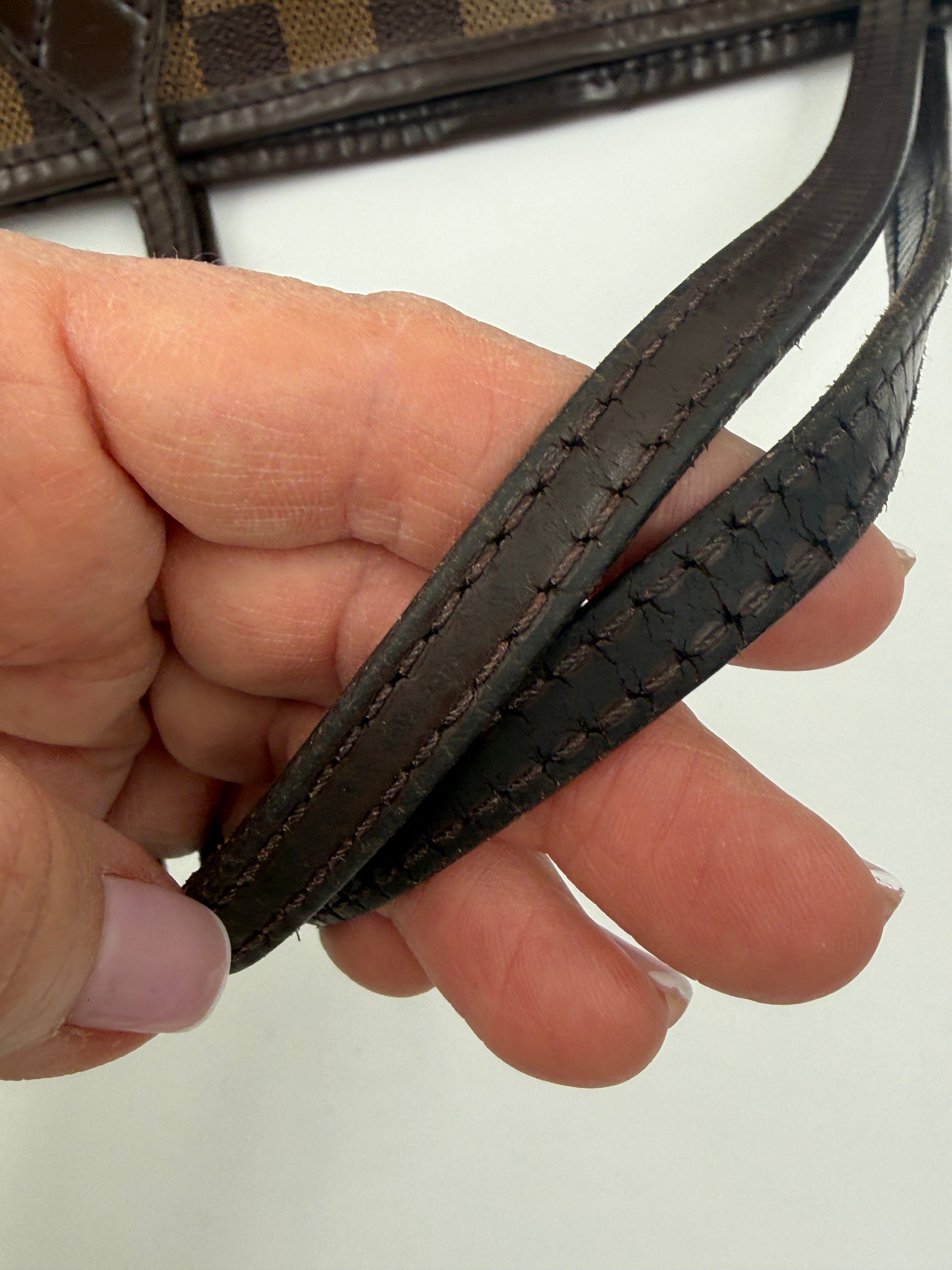 Louis Vuitton Neverfull PM Damier Ebene Pre Owned Authentic