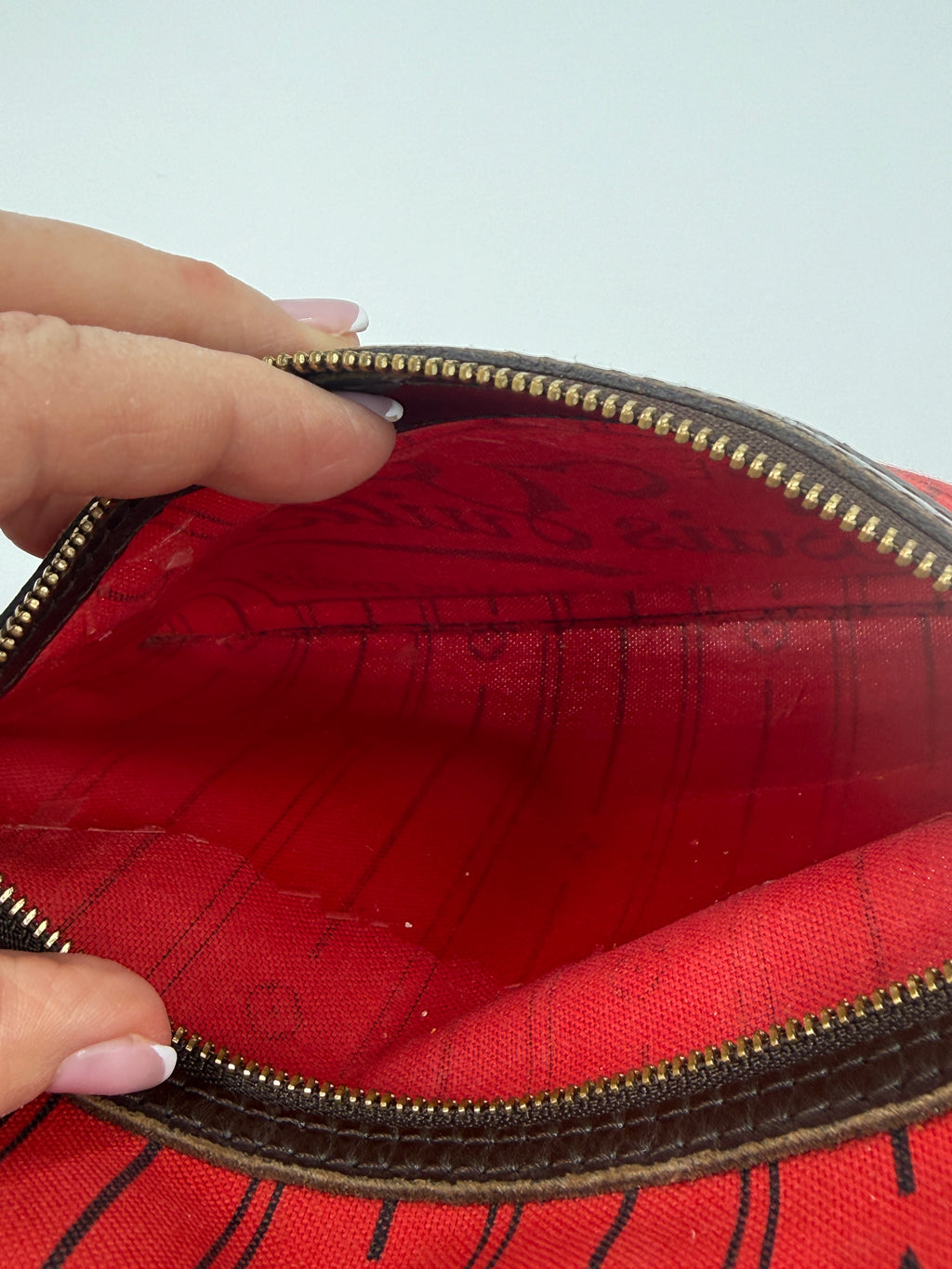 Louis Vuitton Neverfull PM Damier Ebene Pre Owned Authentic