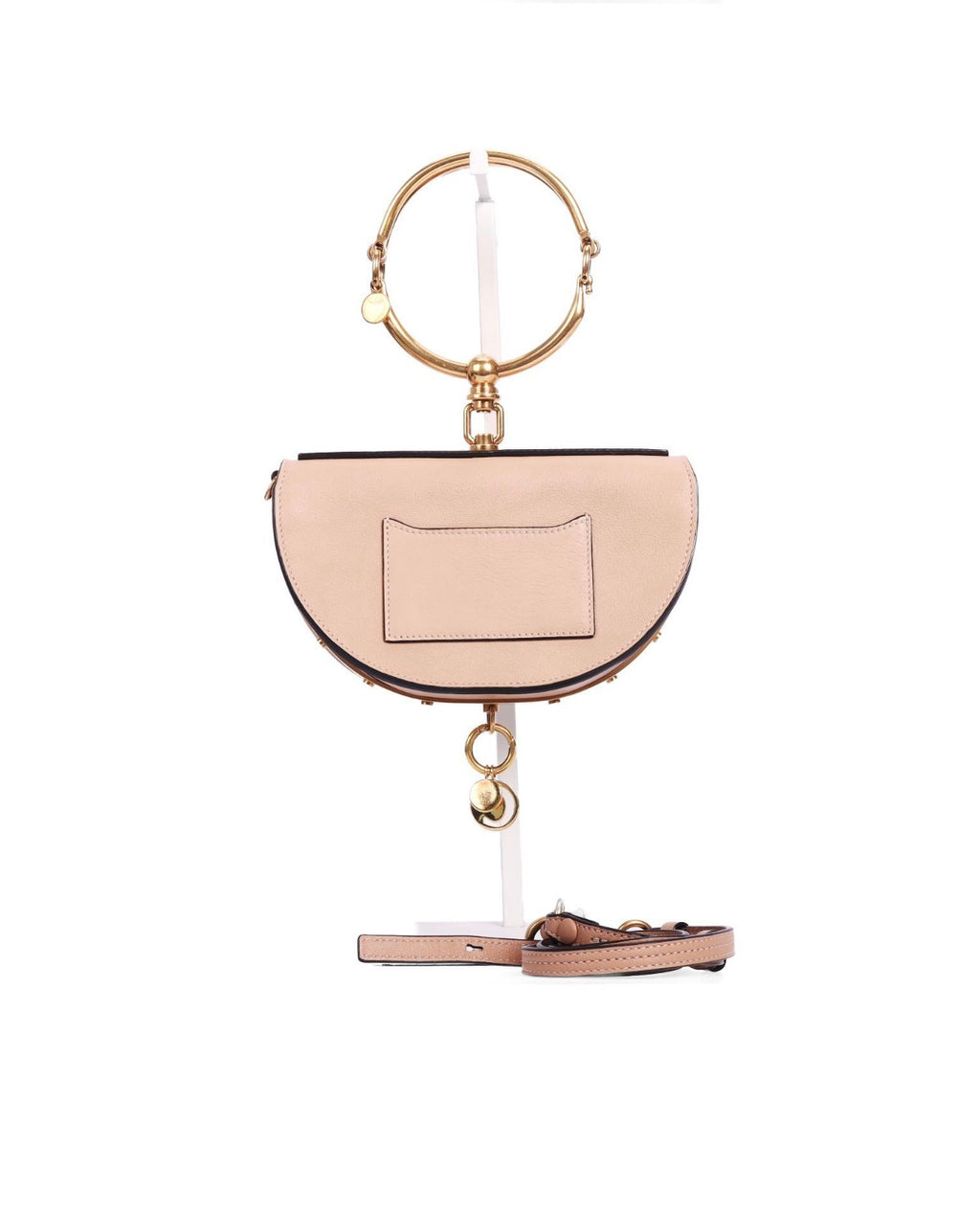 Pre-Owned Chloé Nile Minaudière Bracelet Bag Pink/Beige - Authenticated