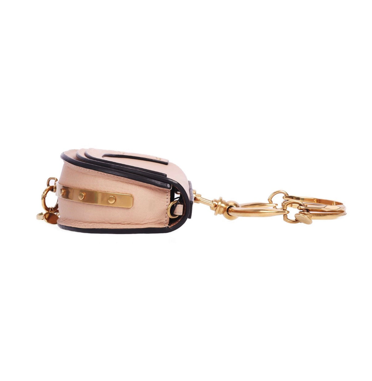 Pre-Owned Chloé Nile Minaudière Bracelet Bag Pink/Beige - Authenticated