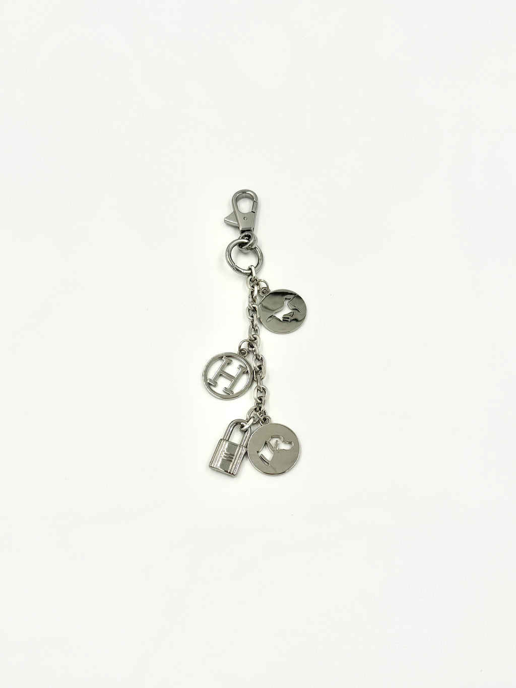 Pre-Owned Hermès Breloque Olga Bag Charm Palladium - Authenticated