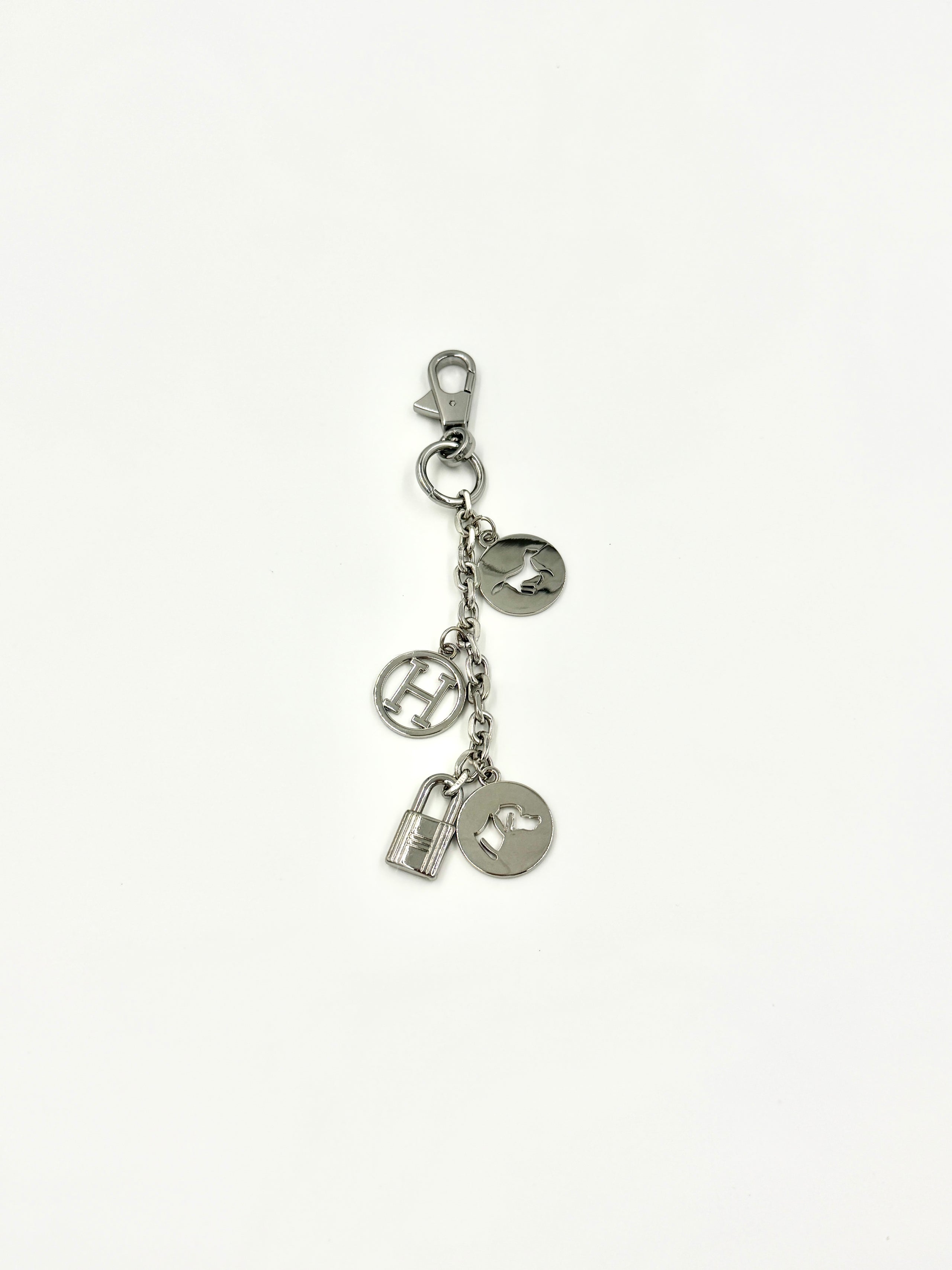 Pre-Owned Hermès Breloque Olga Bag Charm Palladium - Authenticated