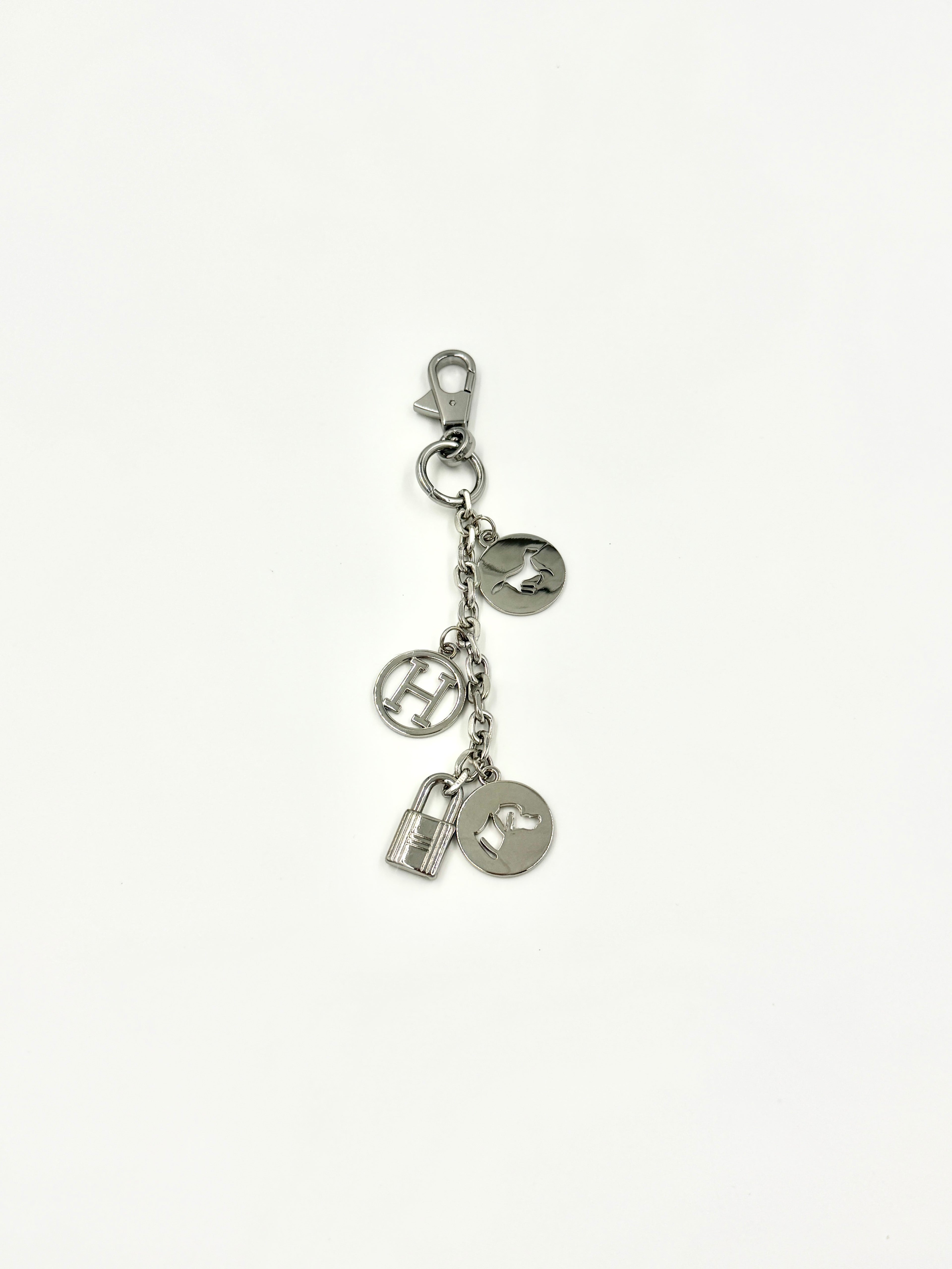 Pre-Owned Hermès Breloque Olga Bag Charm Palladium - Authenticated