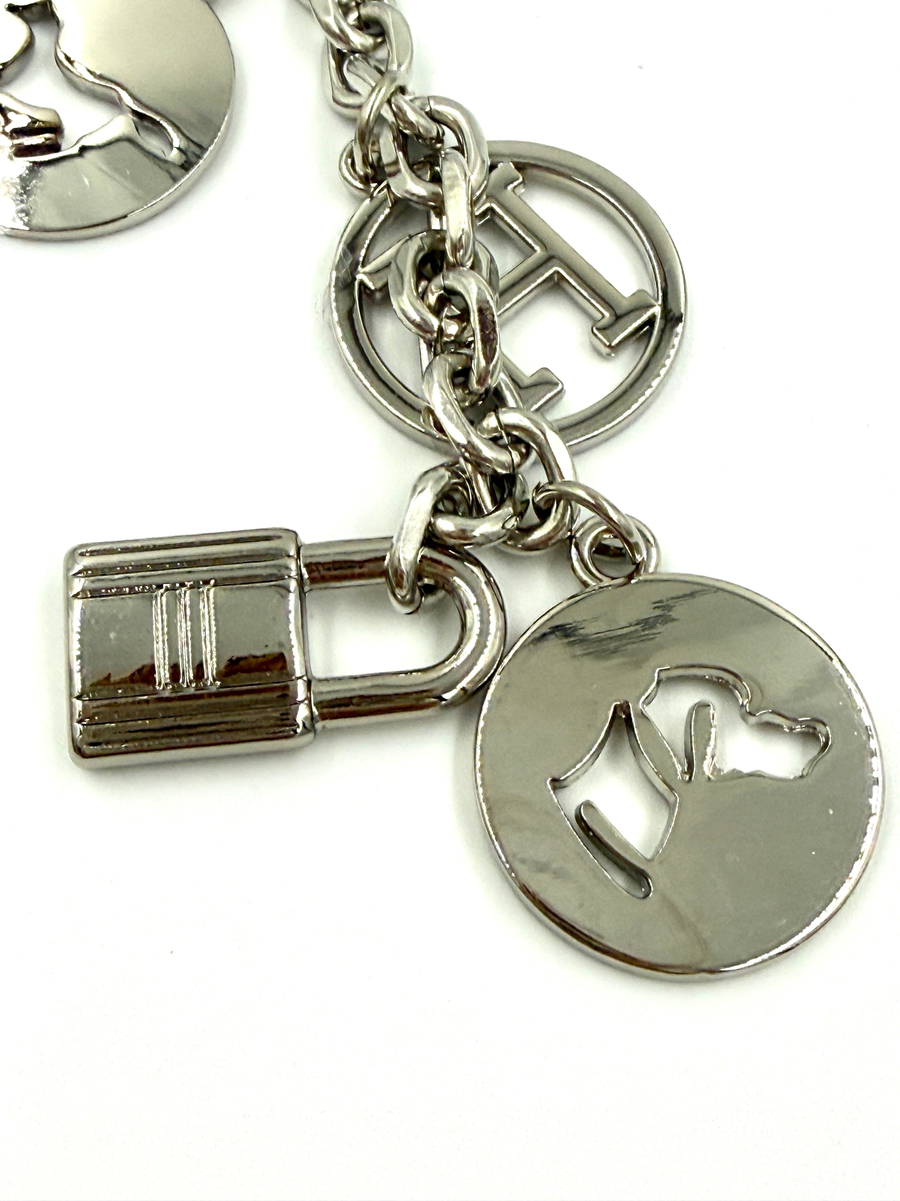 Pre-Owned Hermès Breloque Olga Bag Charm Palladium - Authenticated