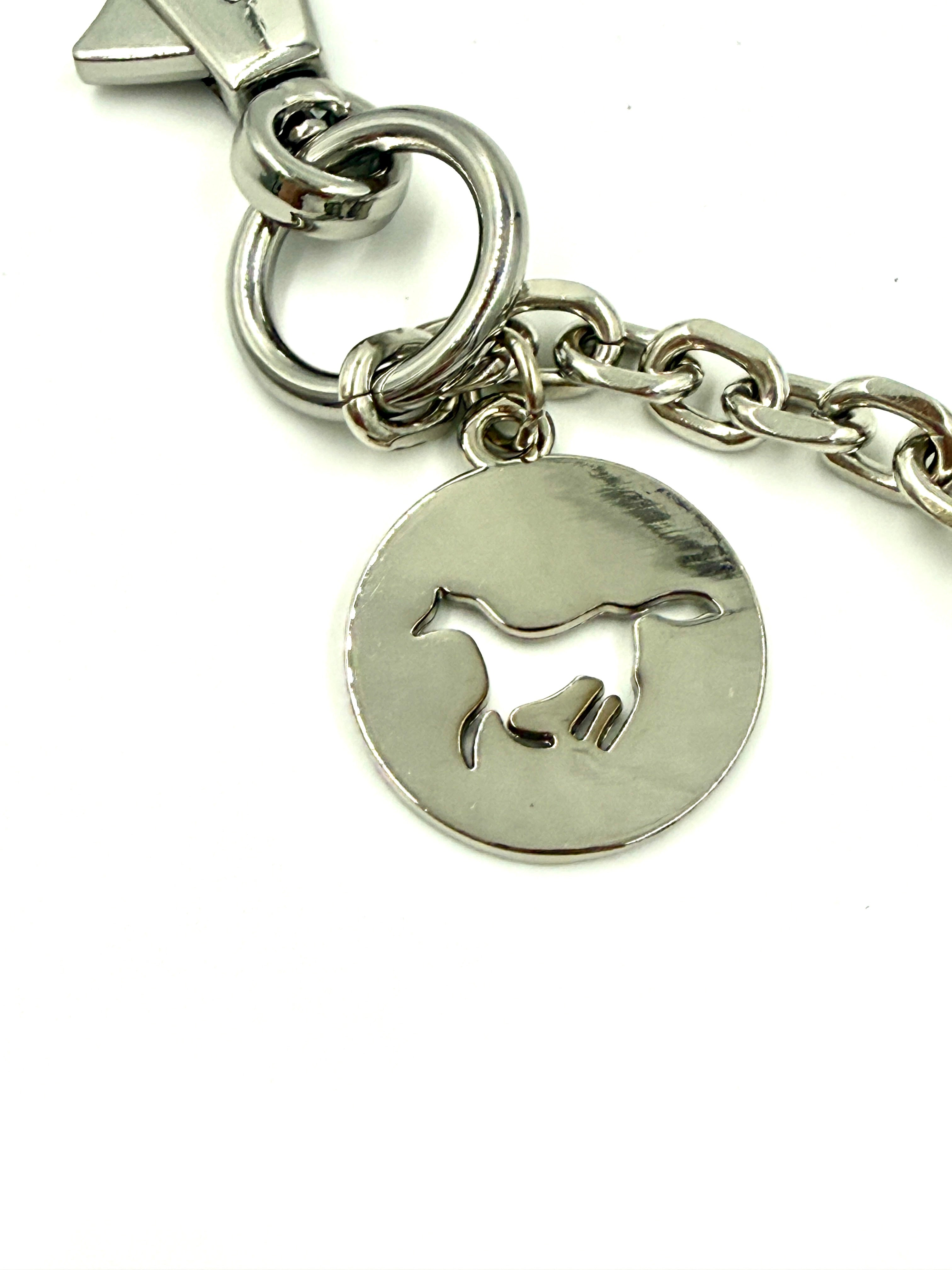 Pre-Owned Hermès Breloque Olga Bag Charm Palladium - Authenticated