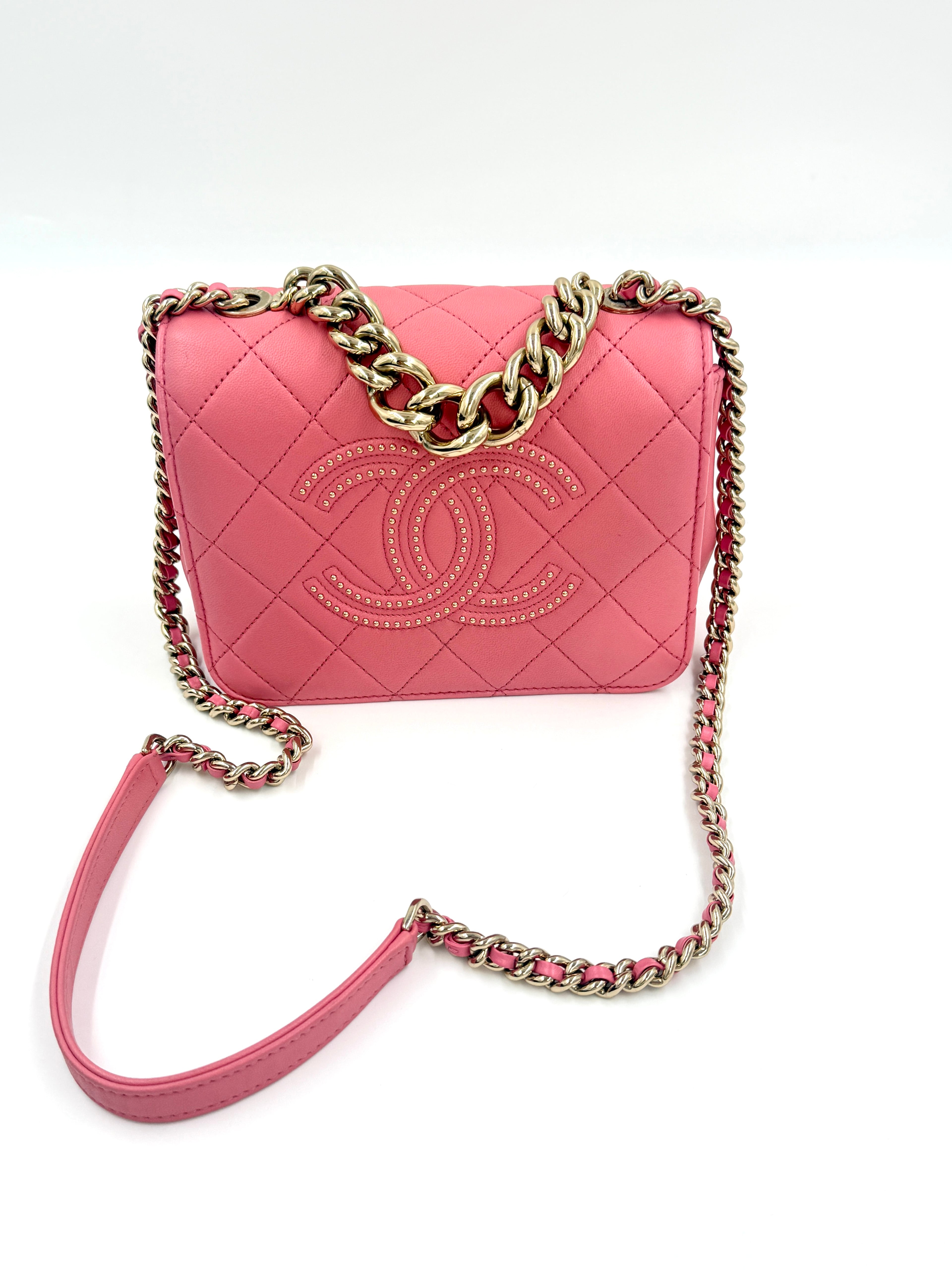 Pre-Owned Chanel Beauty Begins Flap Bag Pink Spring/Summer 2020 - Authenticated