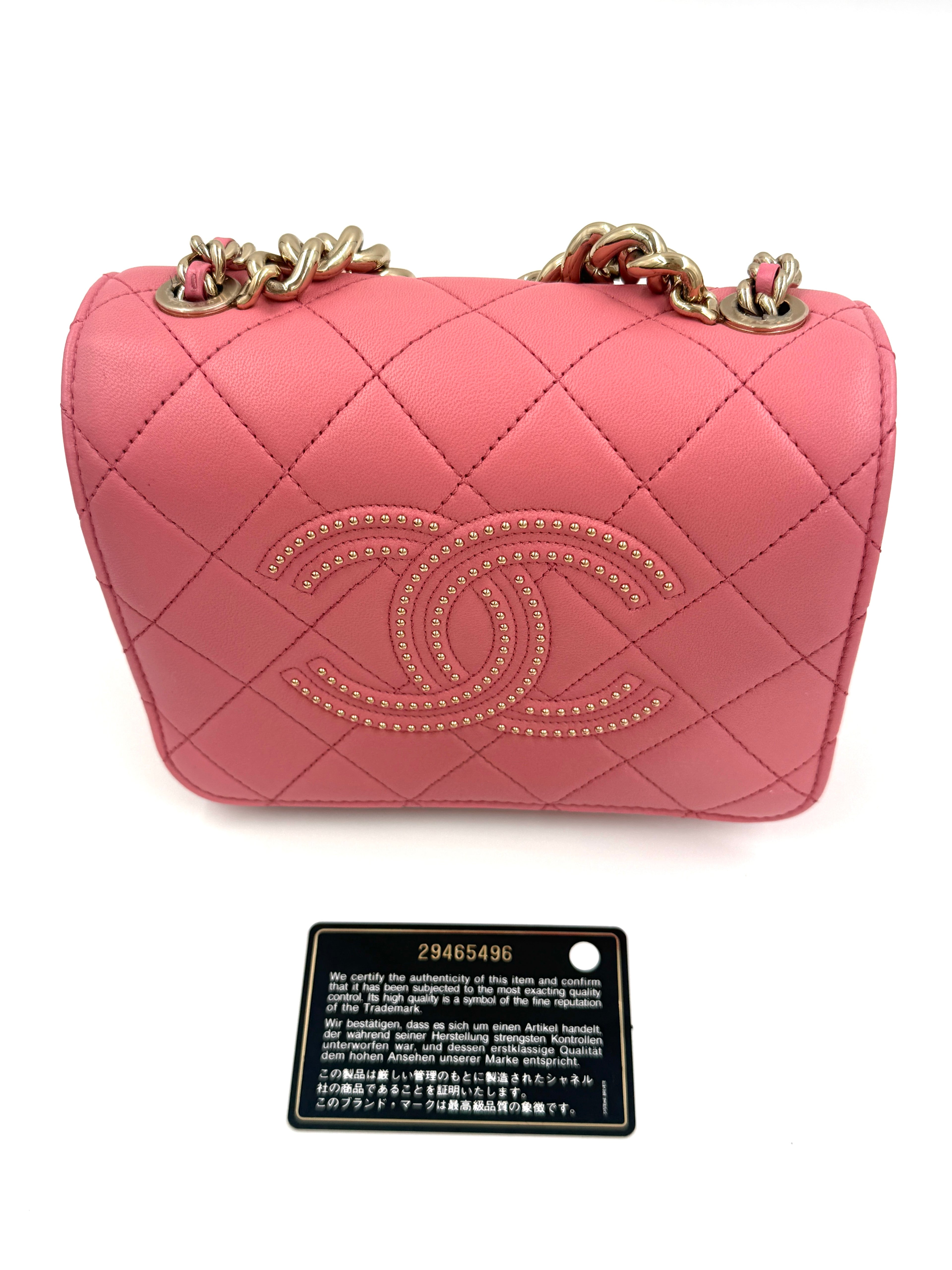Pre-Owned Chanel Beauty Begins Flap Bag Pink Spring/Summer 2020 - Authenticated