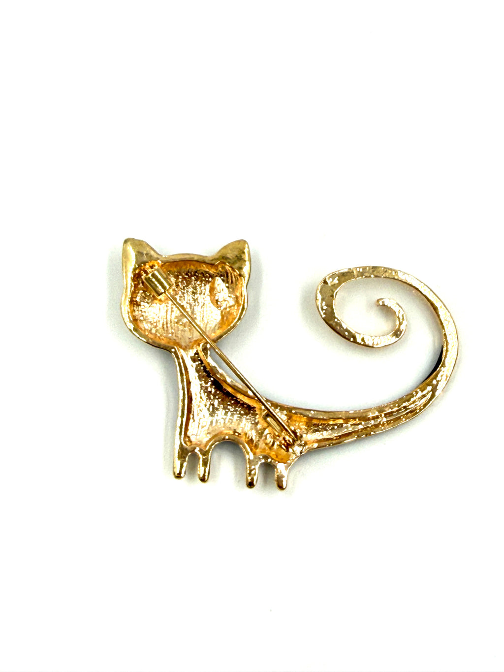Pre-Owned Unbranded Whimsical Cat Brooch Pin
