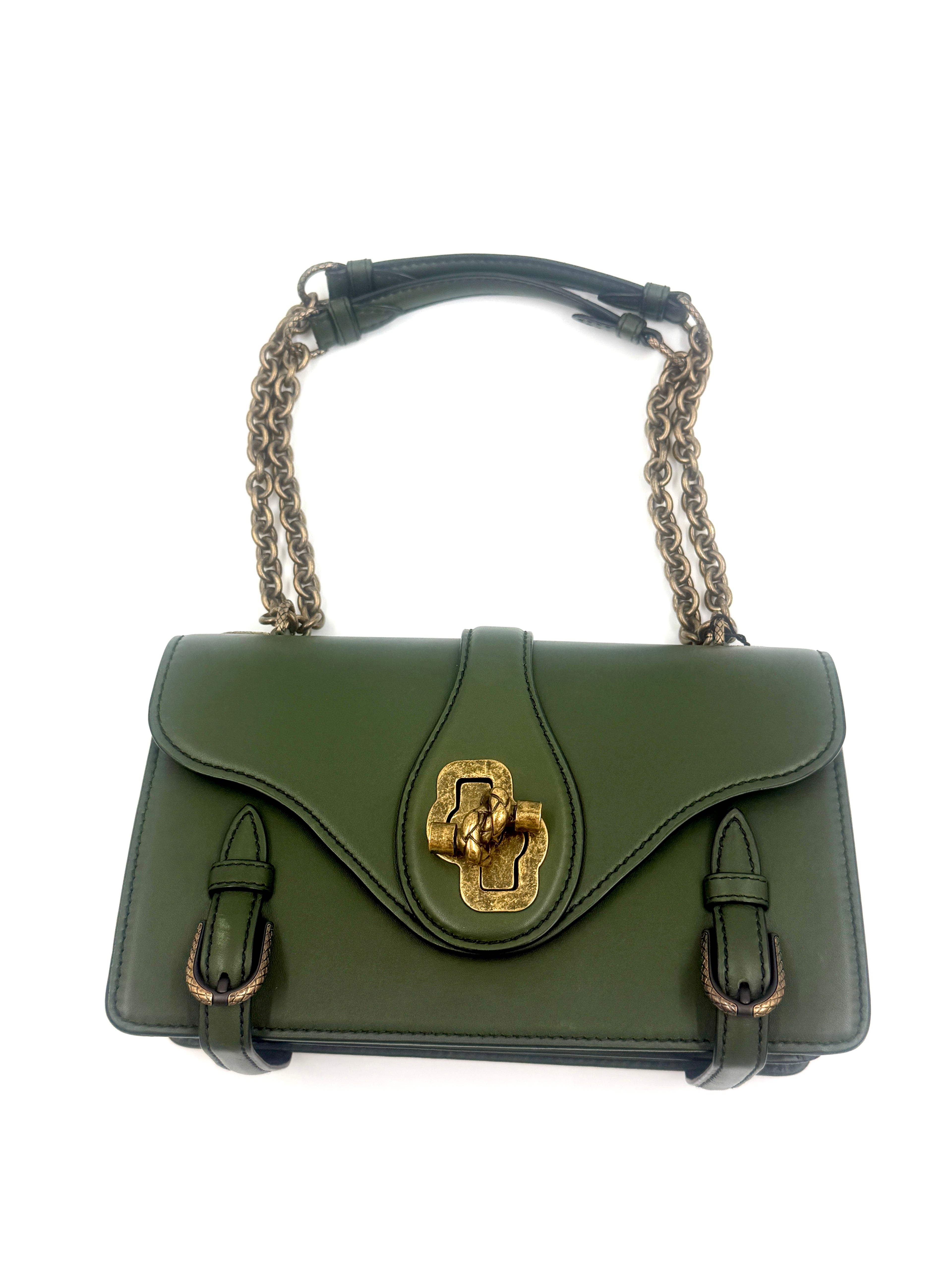 Pre-owned Bottega Veneta Green City Knot Bag - Authenticated