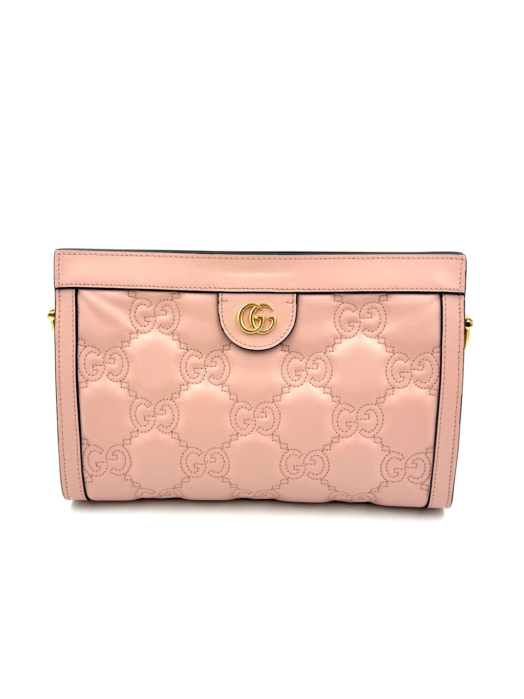 Pre-Owned GUCCI Calfskin GG Matelasse  Bag Perfect Pink Natural - Authenticated