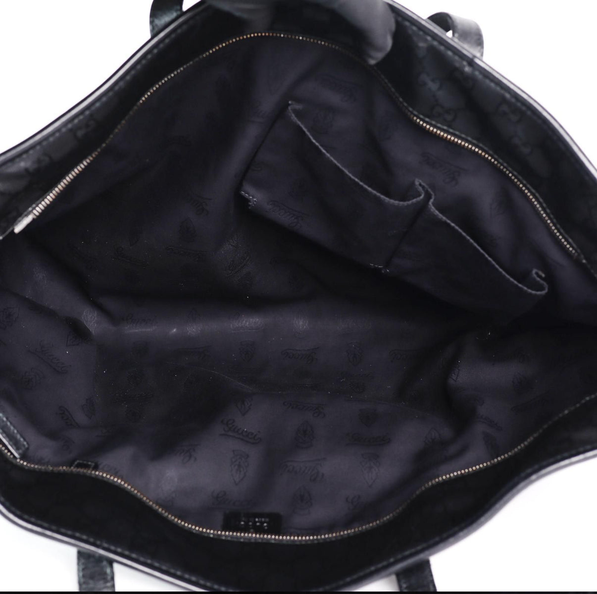 Pre-Owned Gucci Black Imprimé Large Tote - Vintage Early 2000s GG Monogram - Authenticated