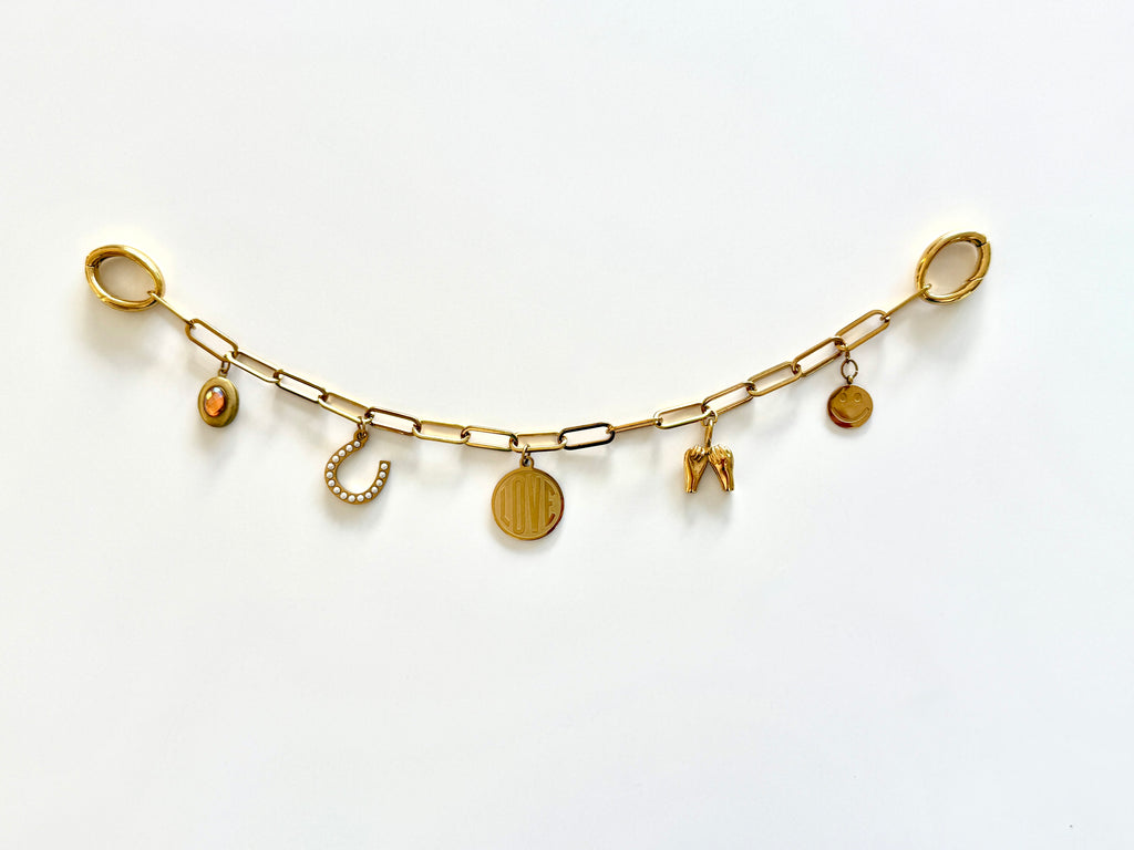 Bag Chain Charm with New and Vintage Charms