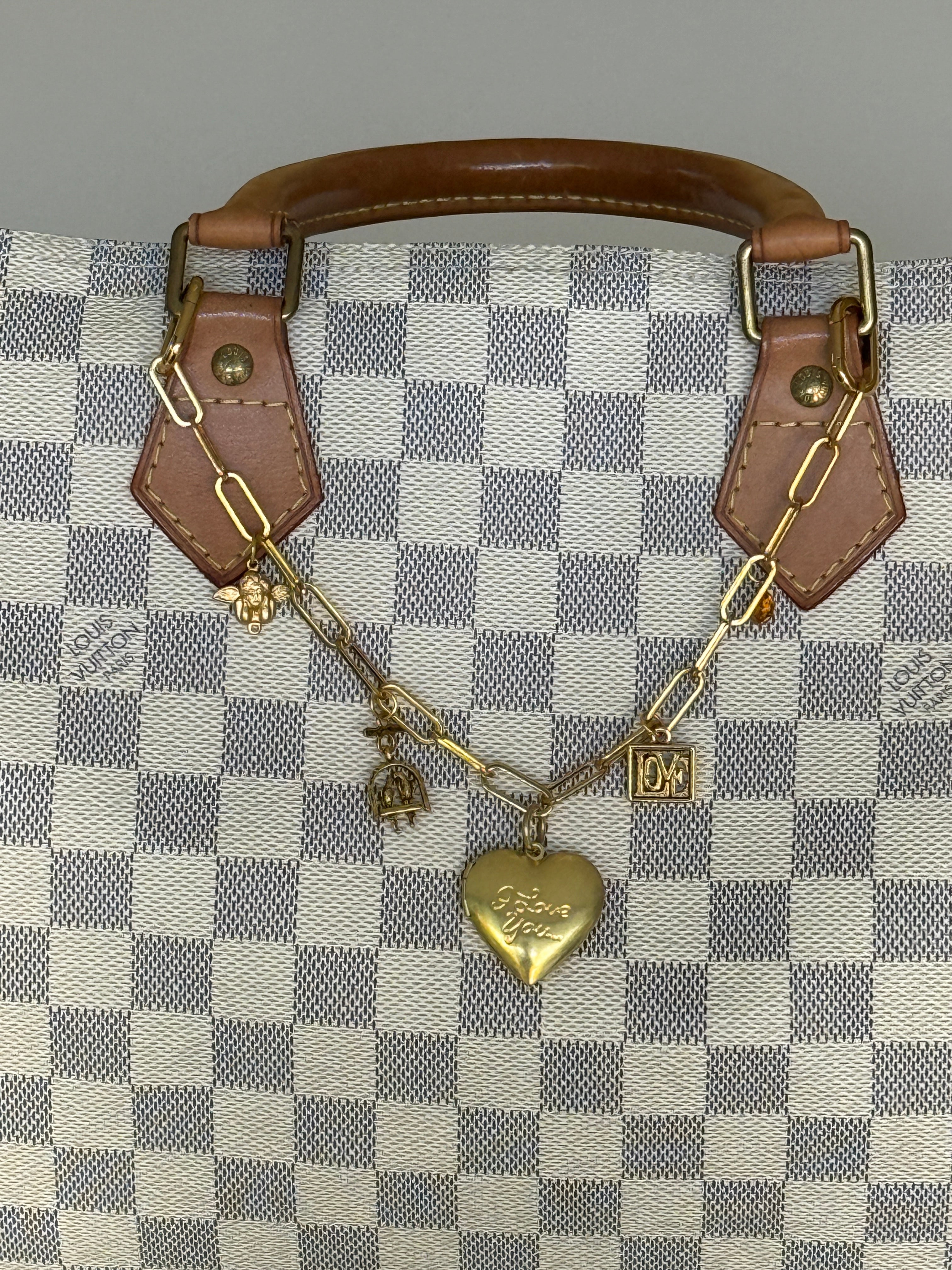 Bag Chain with New and Vintage Charms