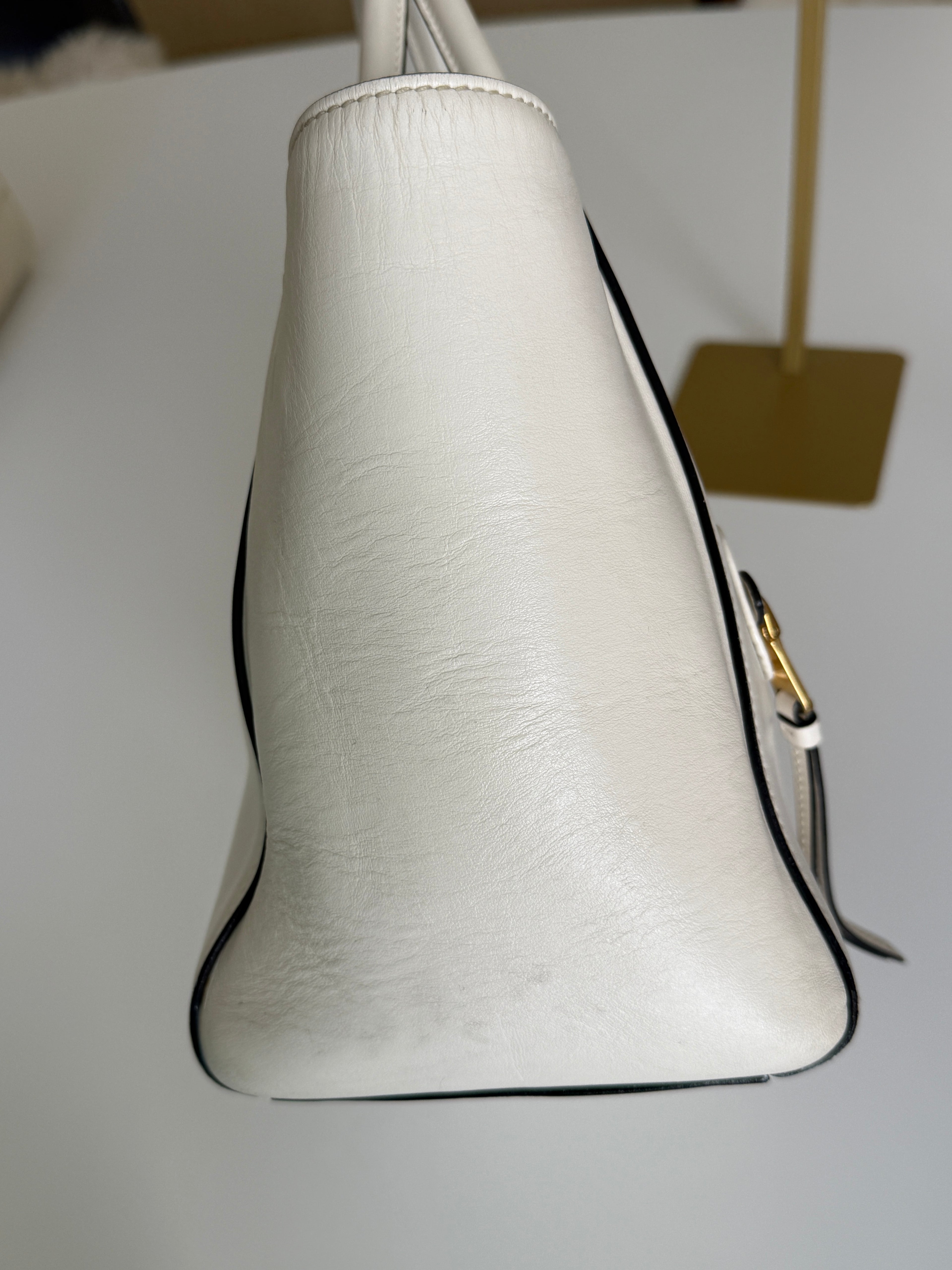 Miu Miu Trapeze Leather Tote - Pre Owned Authentic