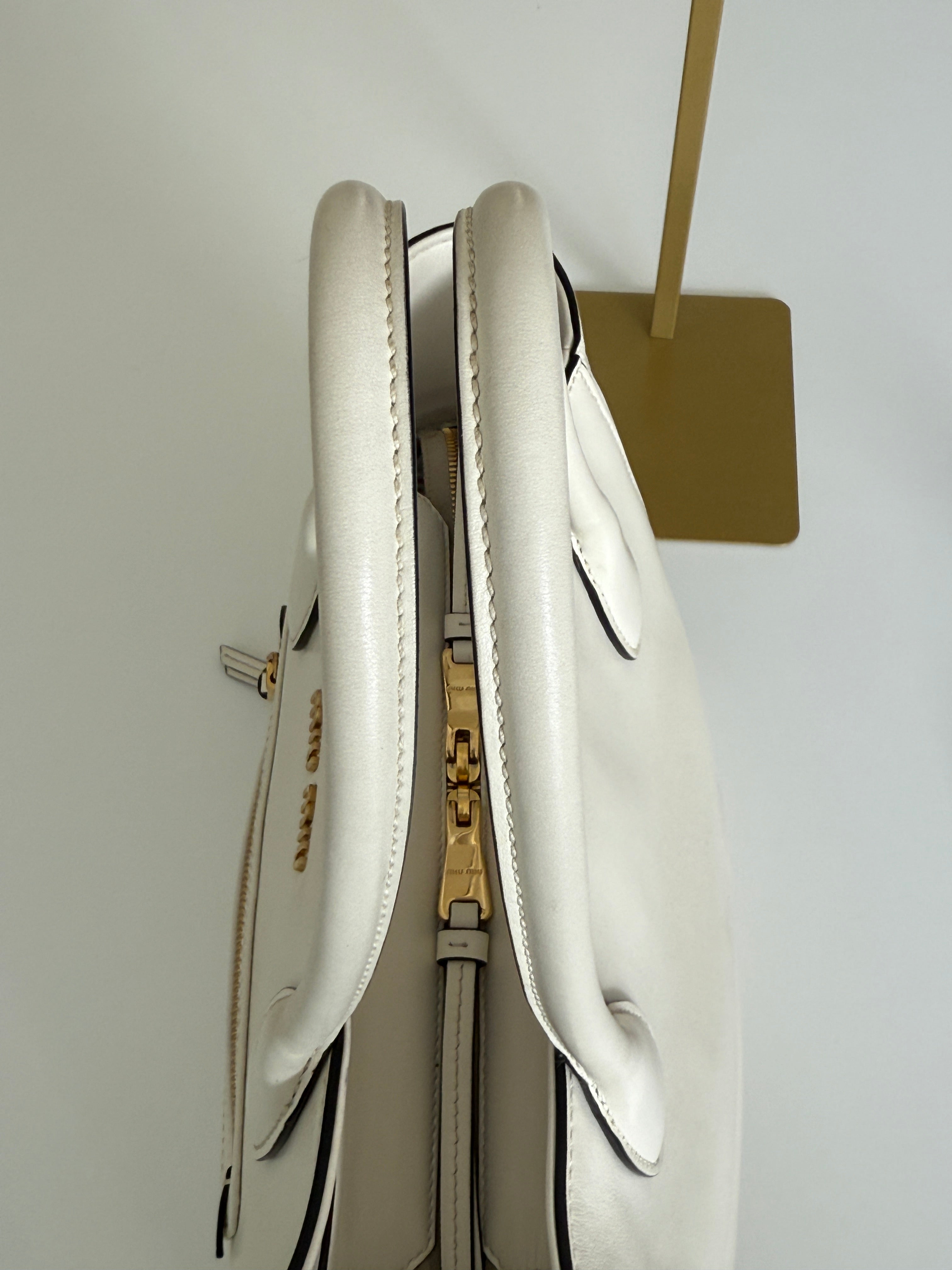 Miu Miu Trapeze Leather Tote - Pre Owned Authentic