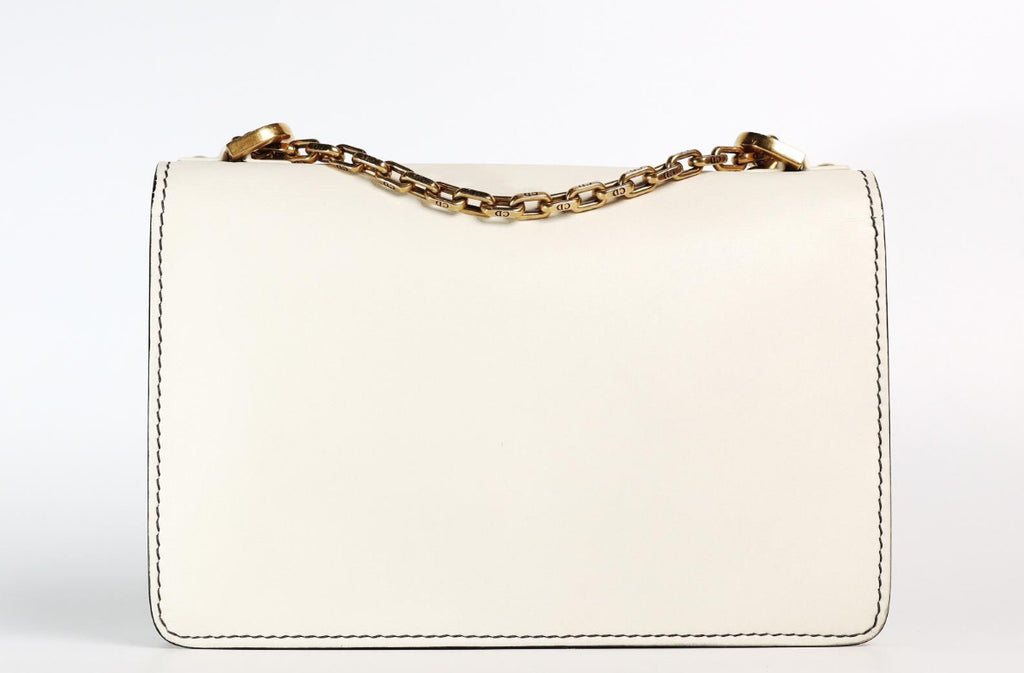 Pre-Owned Christian Dior J'adior Shoulder/Clutch Bag with Chain Strap Ivory - Authenticated
