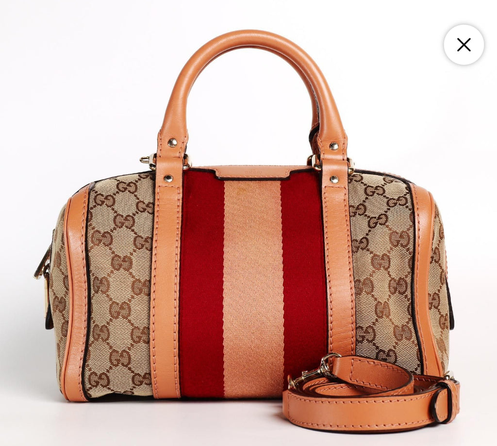 Gucci GG Small Canvas Joy Boston Bag - Pre Owned Authentic