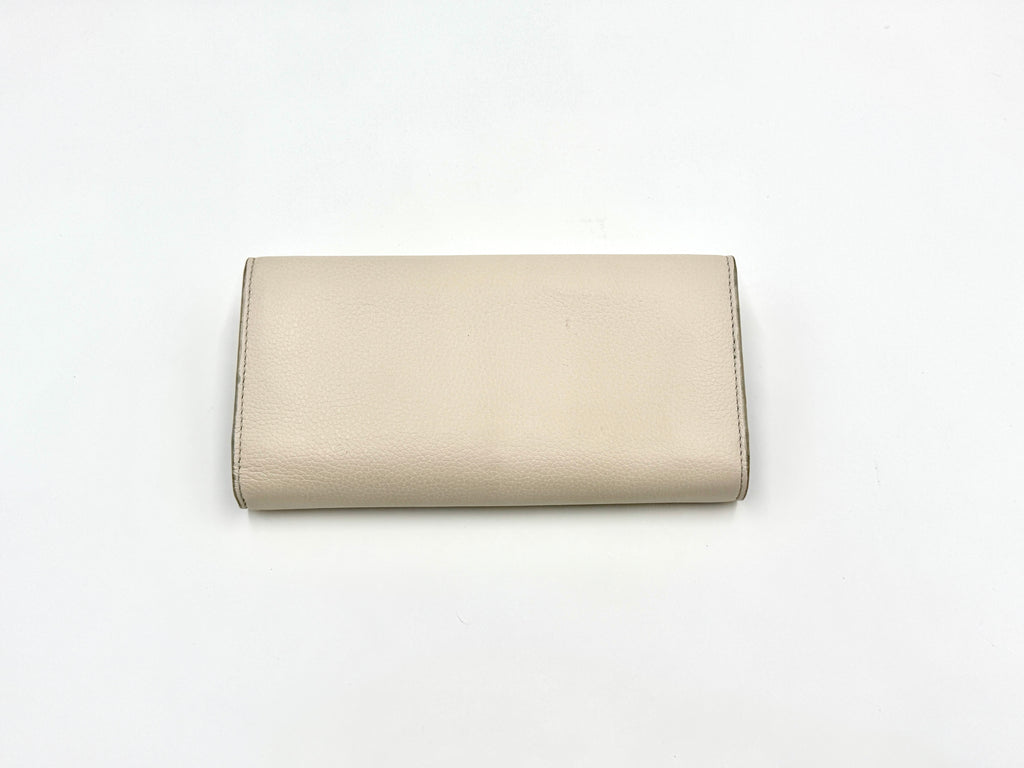 Alexander McQueen Skull Clasp Wallet on Chain Ivory - Pre Owned Authentic