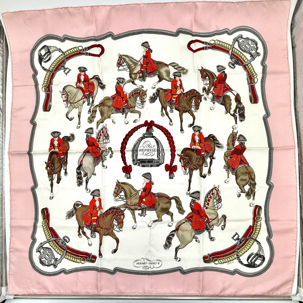 Hermès "Reprise" Silk Scarf by Phillipe Ledoux - Pre Owned Authentic