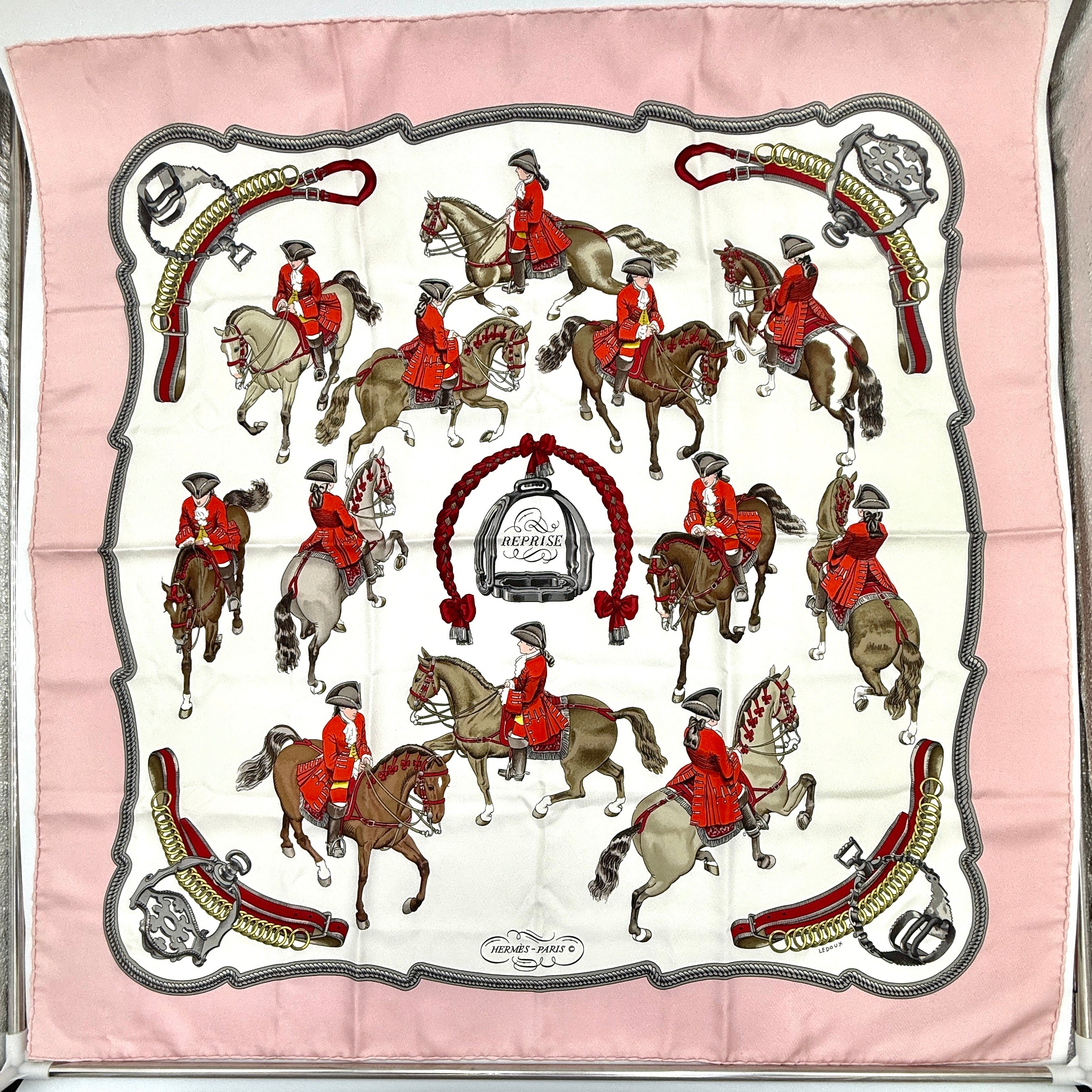 Hermès "Reprise" Silk Scarf by Phillipe Ledoux - Pre Owned Authentic