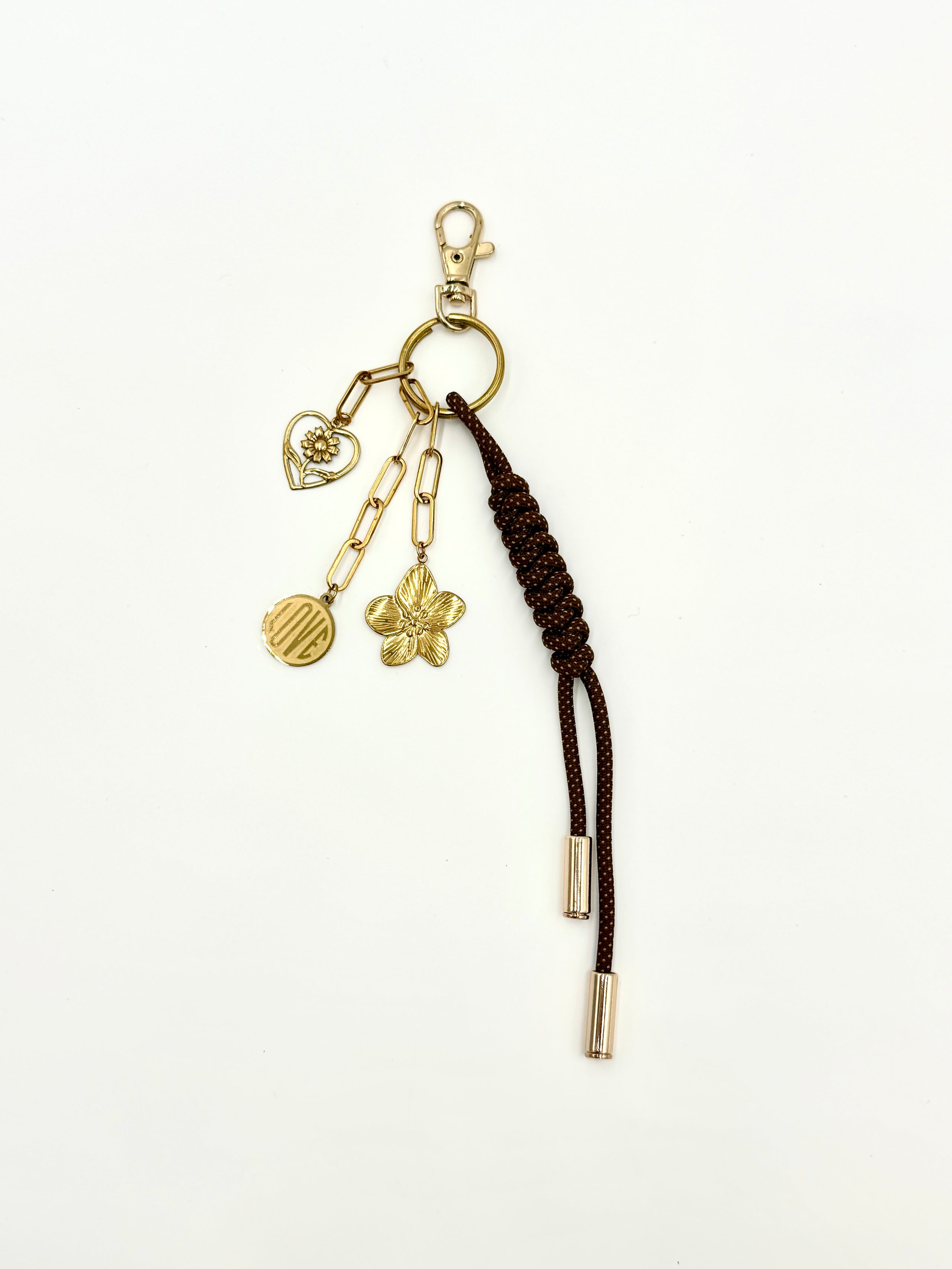 Bag Charm with Lanyard, Vintage and New Charms