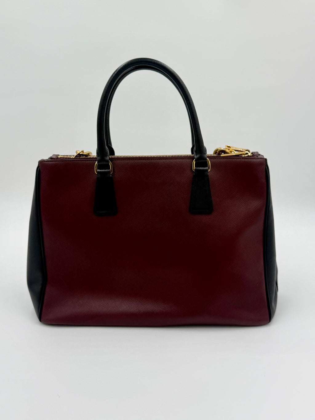 Prada Saffiano Leather Galleria Double Zip Tote - Pre Owned Authentic