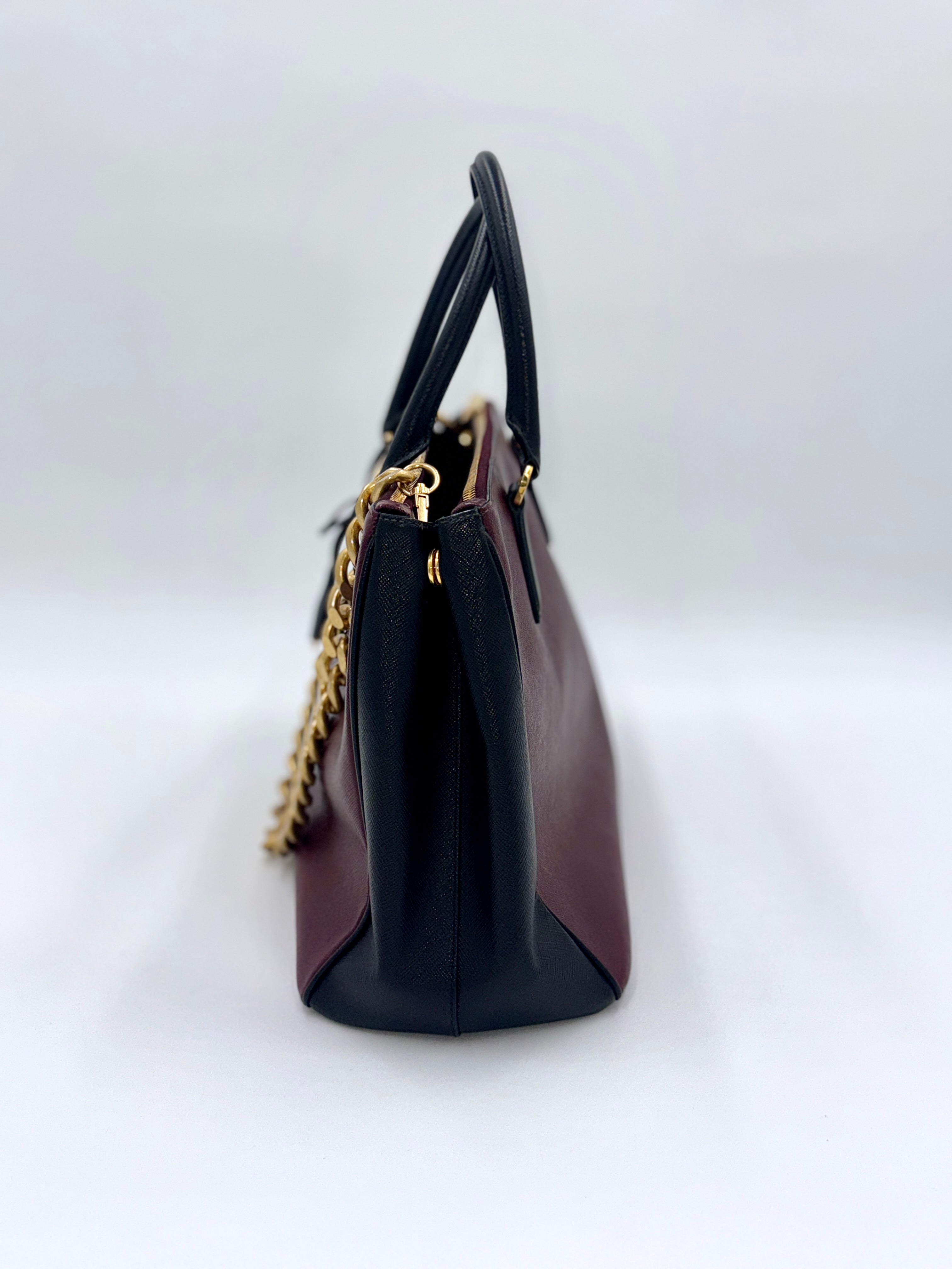 Prada Saffiano Leather Galleria Double Zip Tote - Pre Owned Authentic