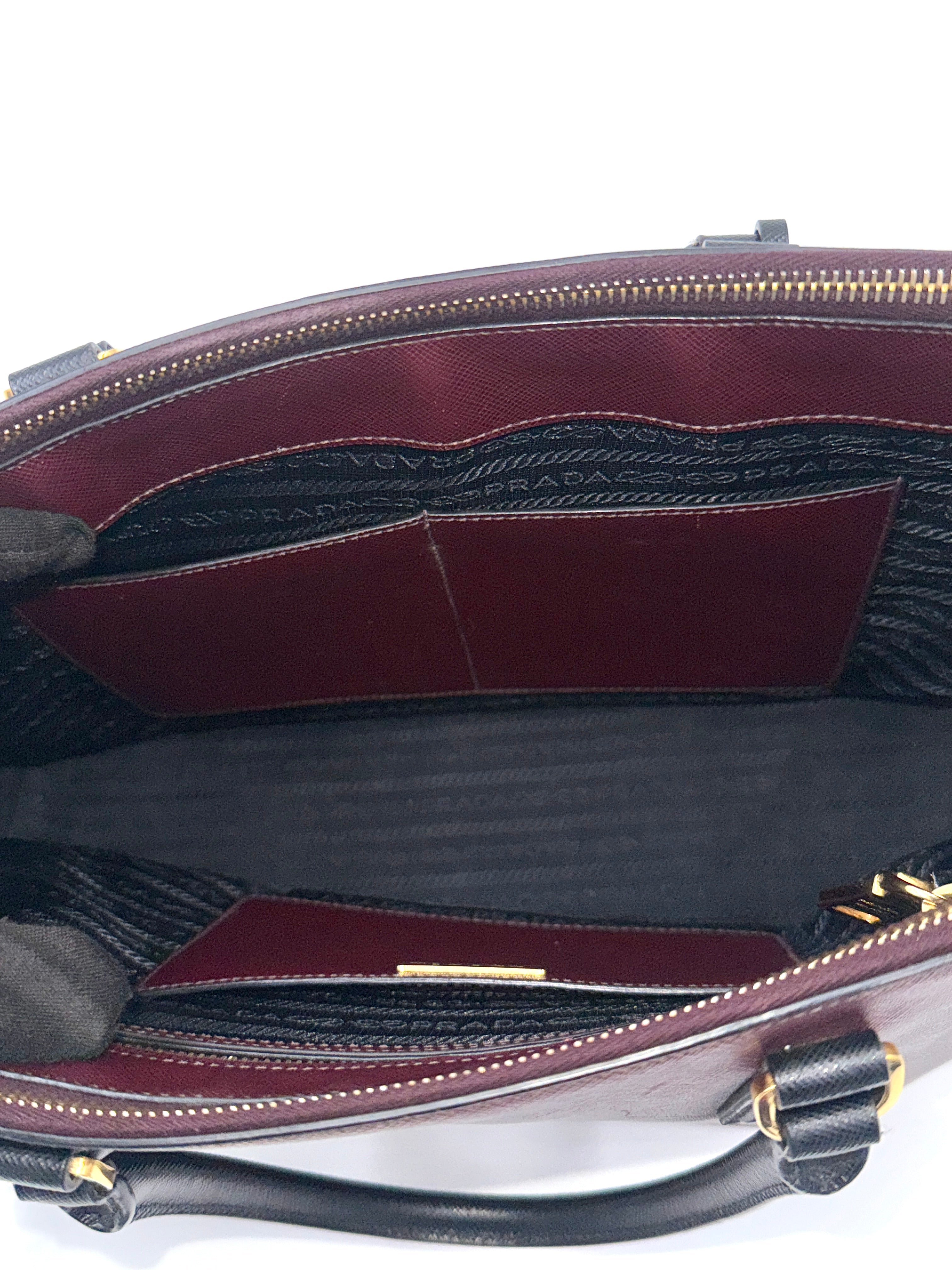 Prada Saffiano Leather Galleria Double Zip Tote - Pre Owned Authentic