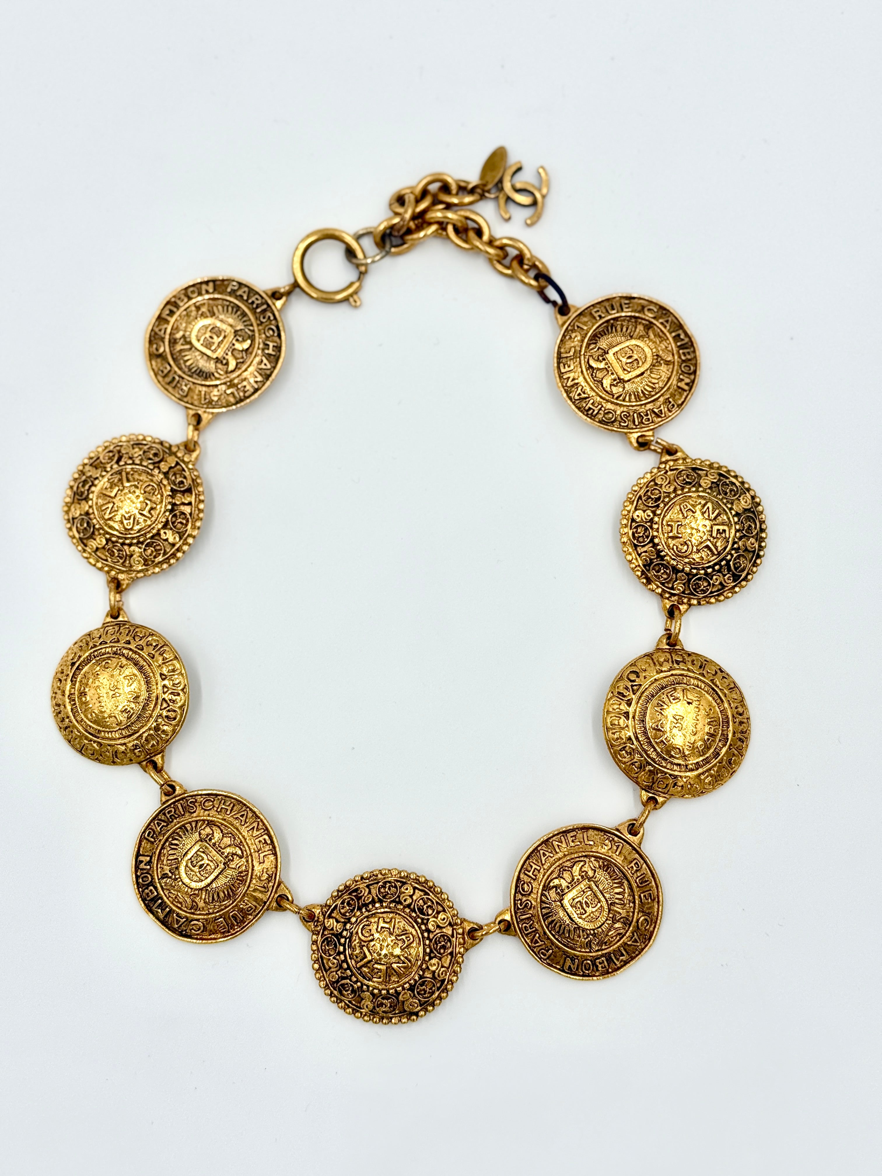 Chanel Vintage 31 Rue Cambon Medallion Necklace - Pre Owned Authentic