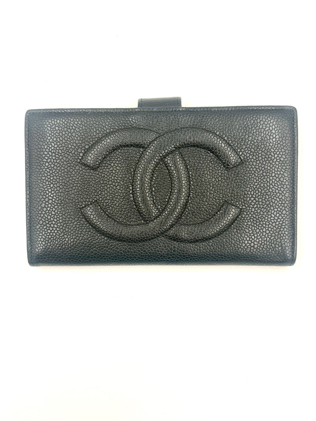 Pre-Owned Chanel Vintage CC Caviar Wallet - Authenticated