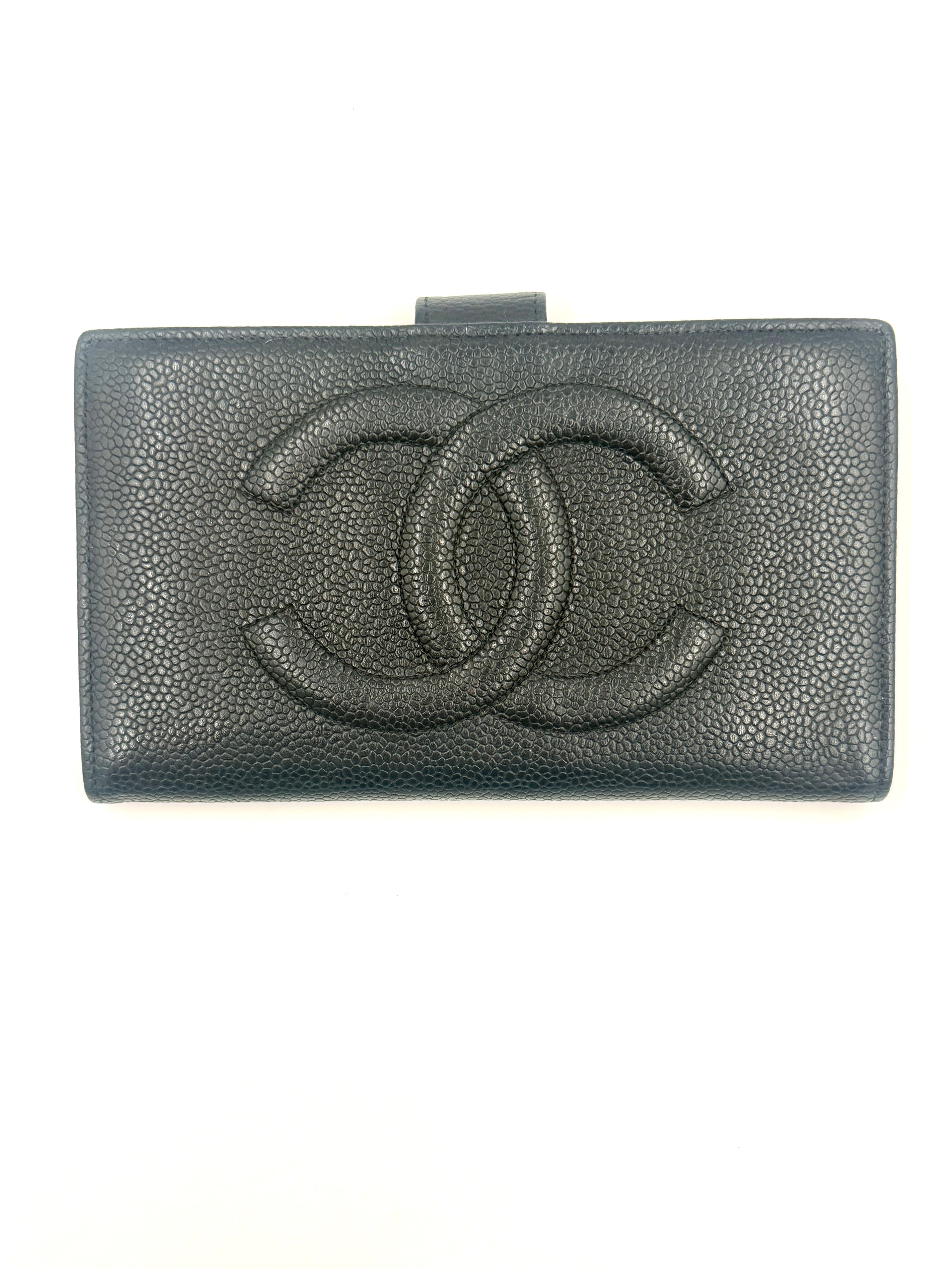 Pre-Owned Chanel Vintage CC Caviar Wallet - Authenticated