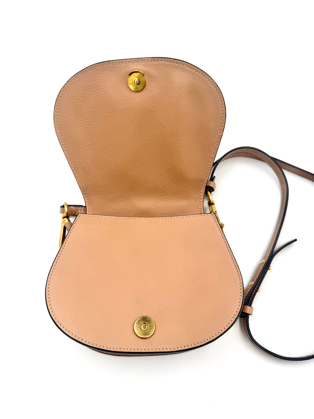 Pre-Owned Chloe Leather and Suede Small Nile Bracelet Crossbody Bag - Authenticated