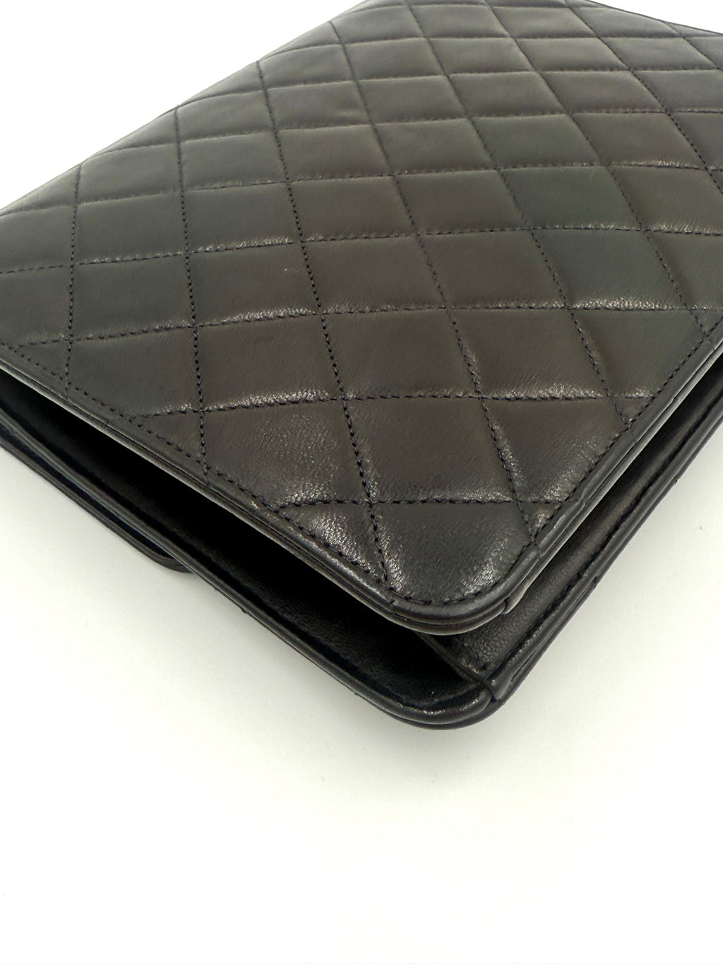 Pre-Owned Chanel Vintage Matelasse Single Flap Chain Shoulder Bag  Black Lambskin with Gold Hardware - Authenticated