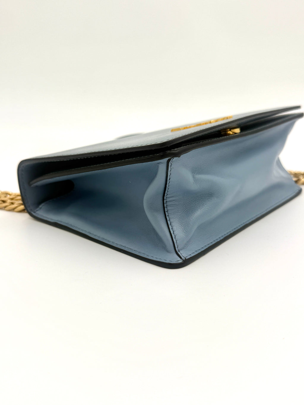 Prada Blue Saffiano Leather Crossbody Shoulder Bag - Pre Owned Authentic