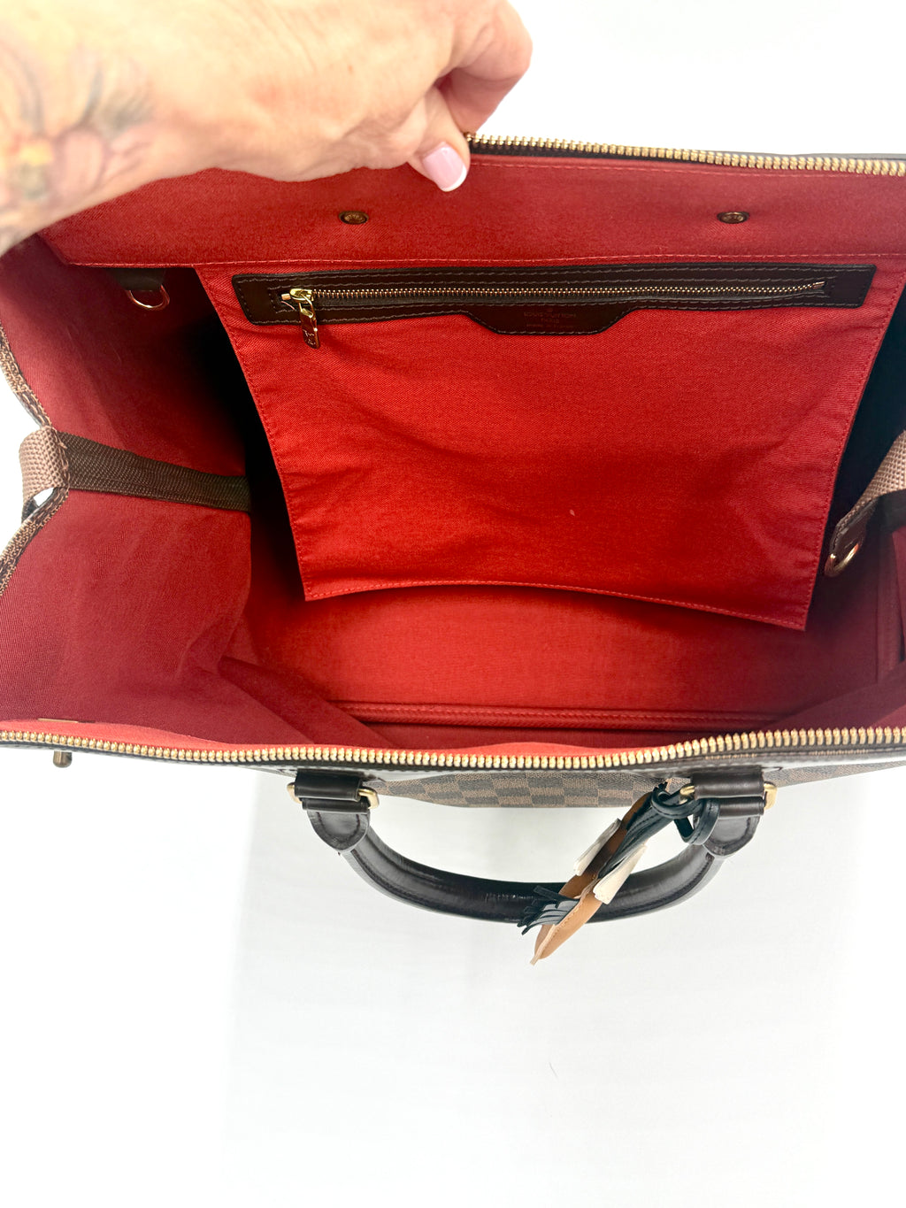 Louis Vuitton Greenwich Bag Damier Ebene - Pre Owned Authentic