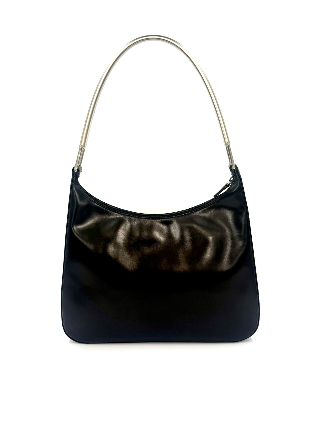 Prada Vitello Metallo Cleo Shoulder Bag - Pre Owned Authentic