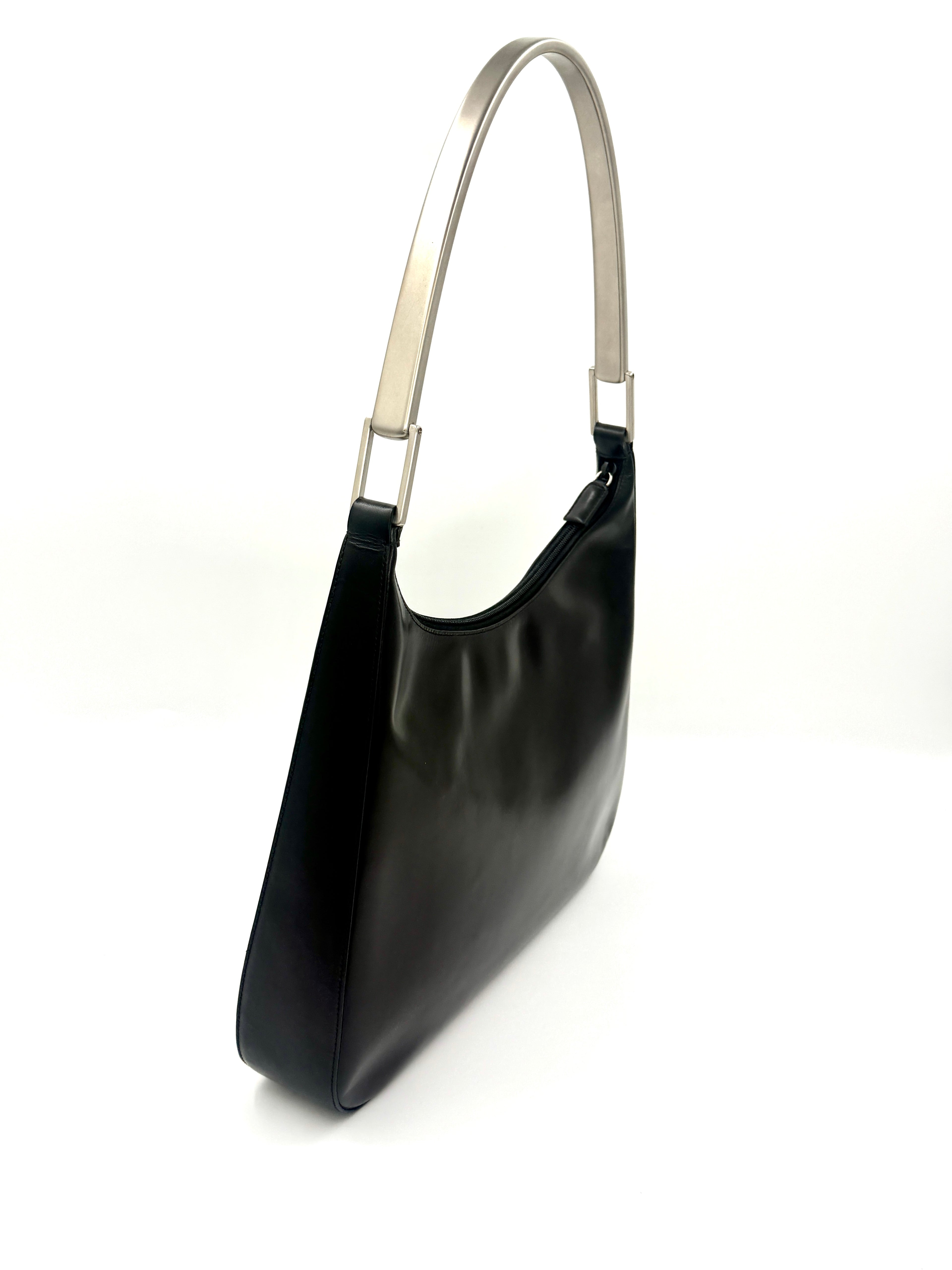 Prada Vitello Metallo Cleo Shoulder Bag - Pre Owned Authentic