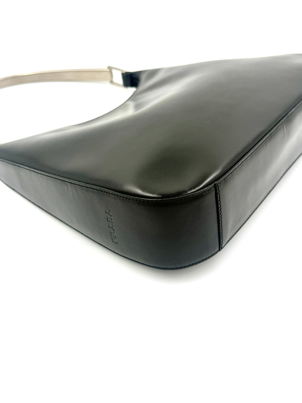 Prada Vitello Metallo Cleo Shoulder Bag - Pre Owned Authentic