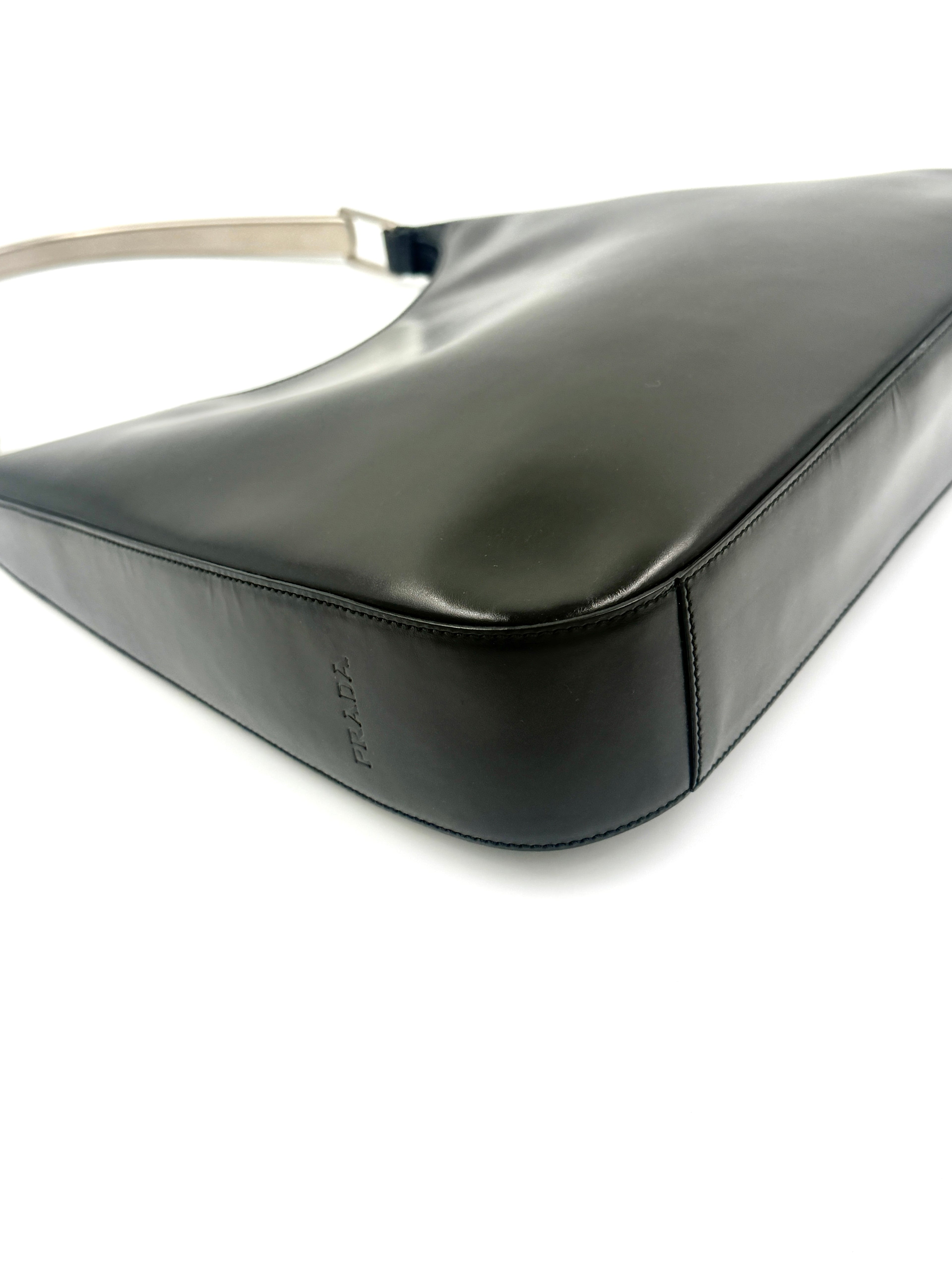 Prada Vitello Metallo Cleo Shoulder Bag - Pre Owned Authentic