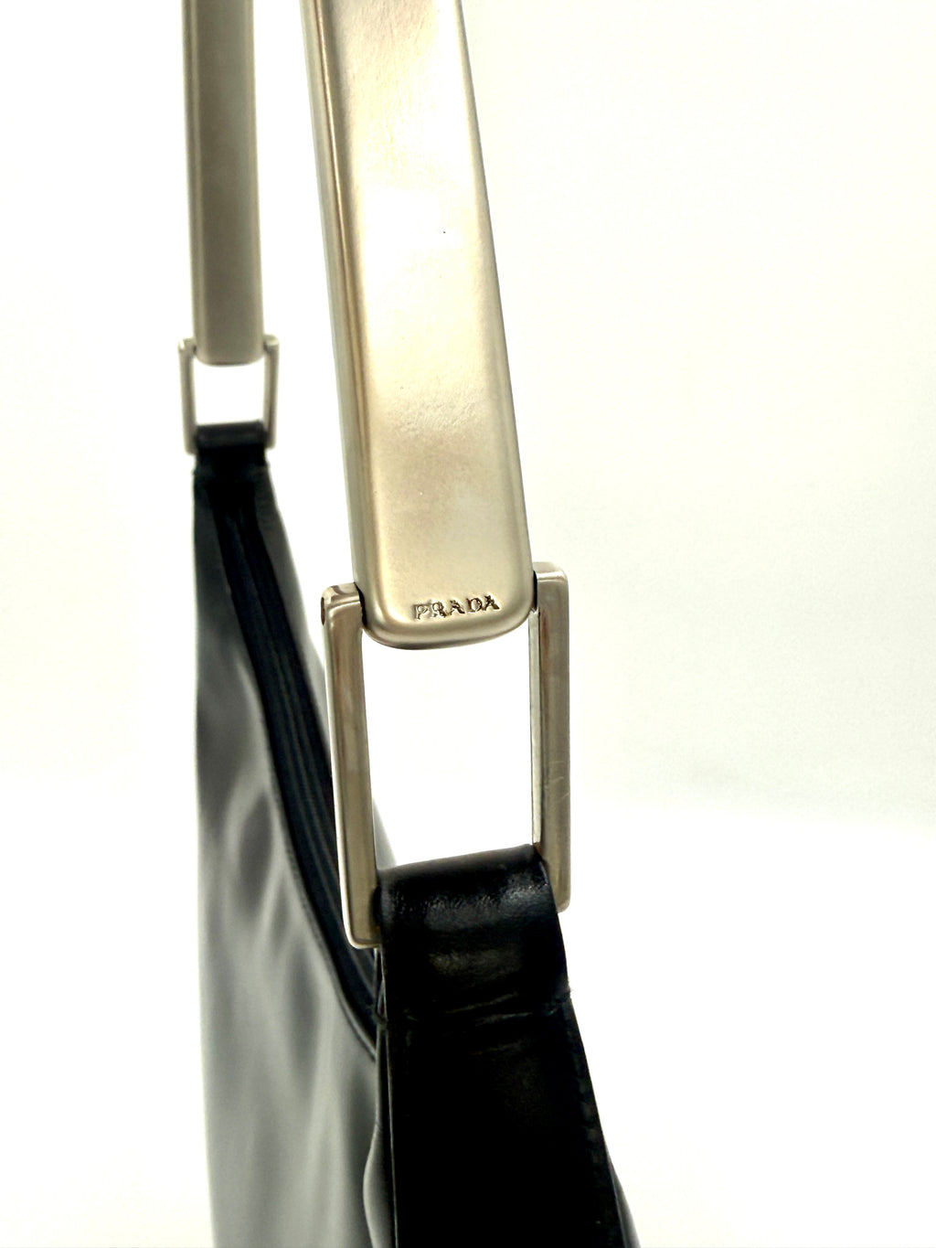 Prada Vitello Metallo Cleo Shoulder Bag - Pre Owned Authentic