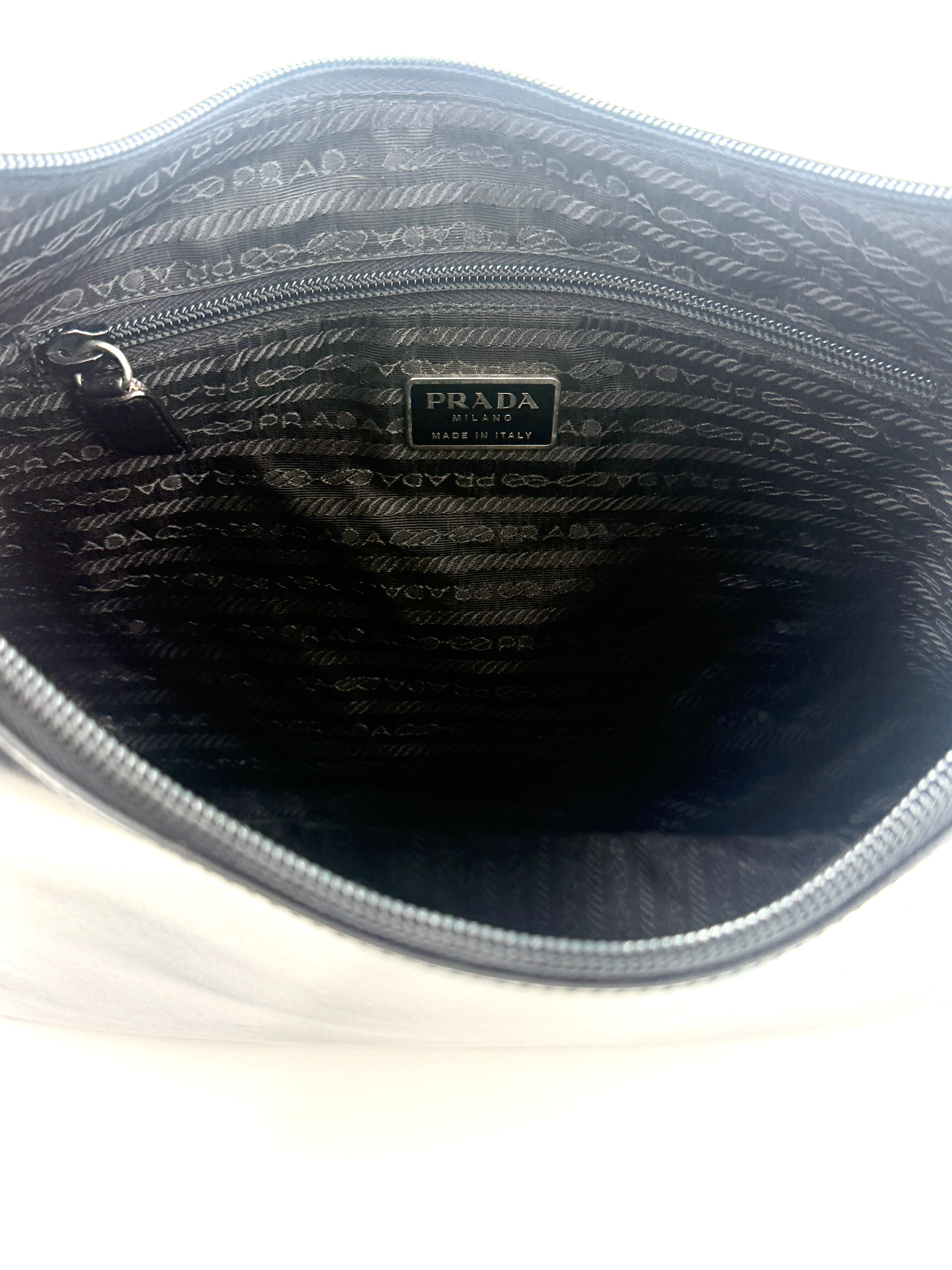 Prada Vitello Metallo Cleo Shoulder Bag - Pre Owned Authentic