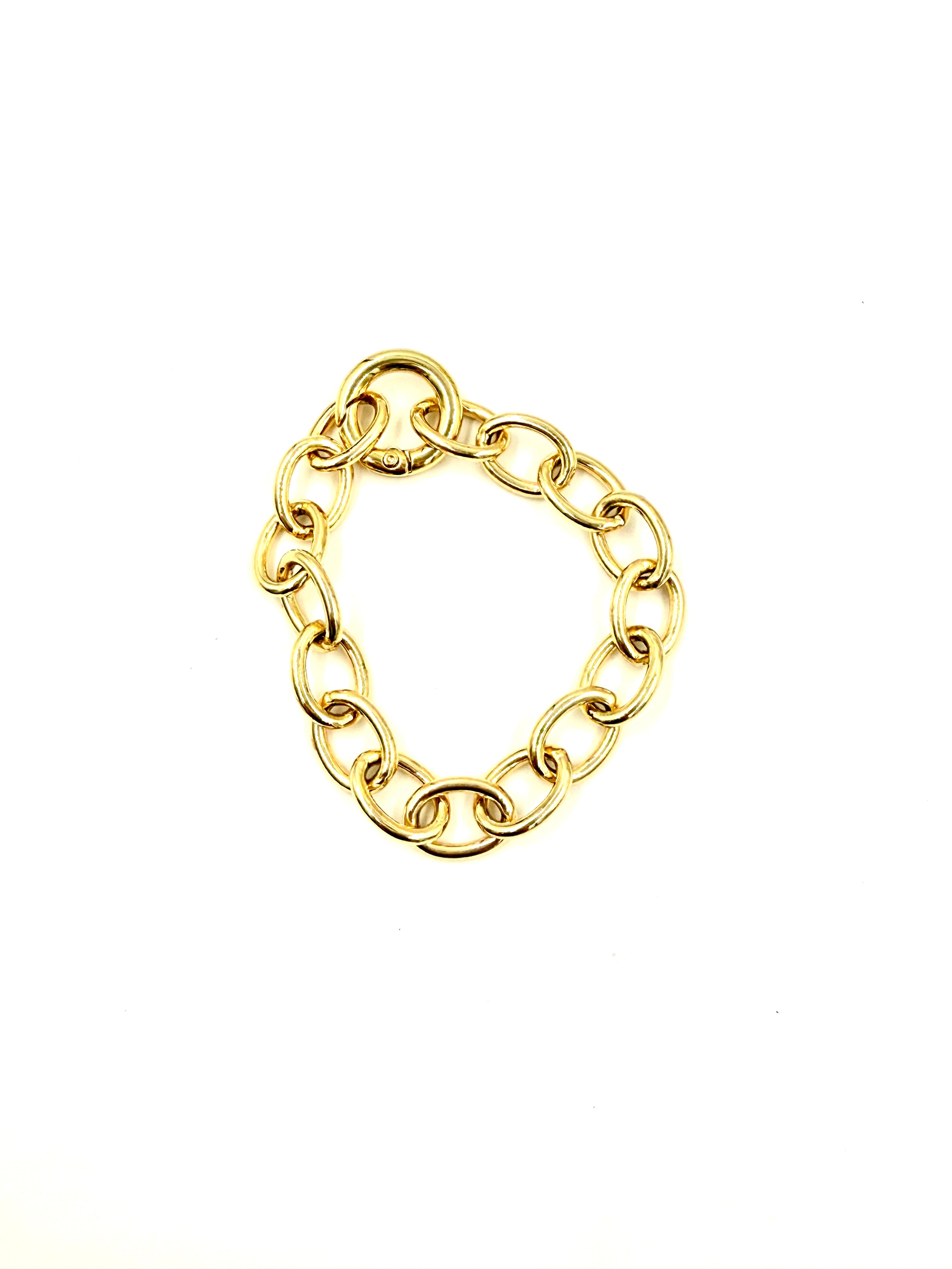 Hawley Studio 14k Gold Filled Chain Bracelet with 18k PVD Carabiner