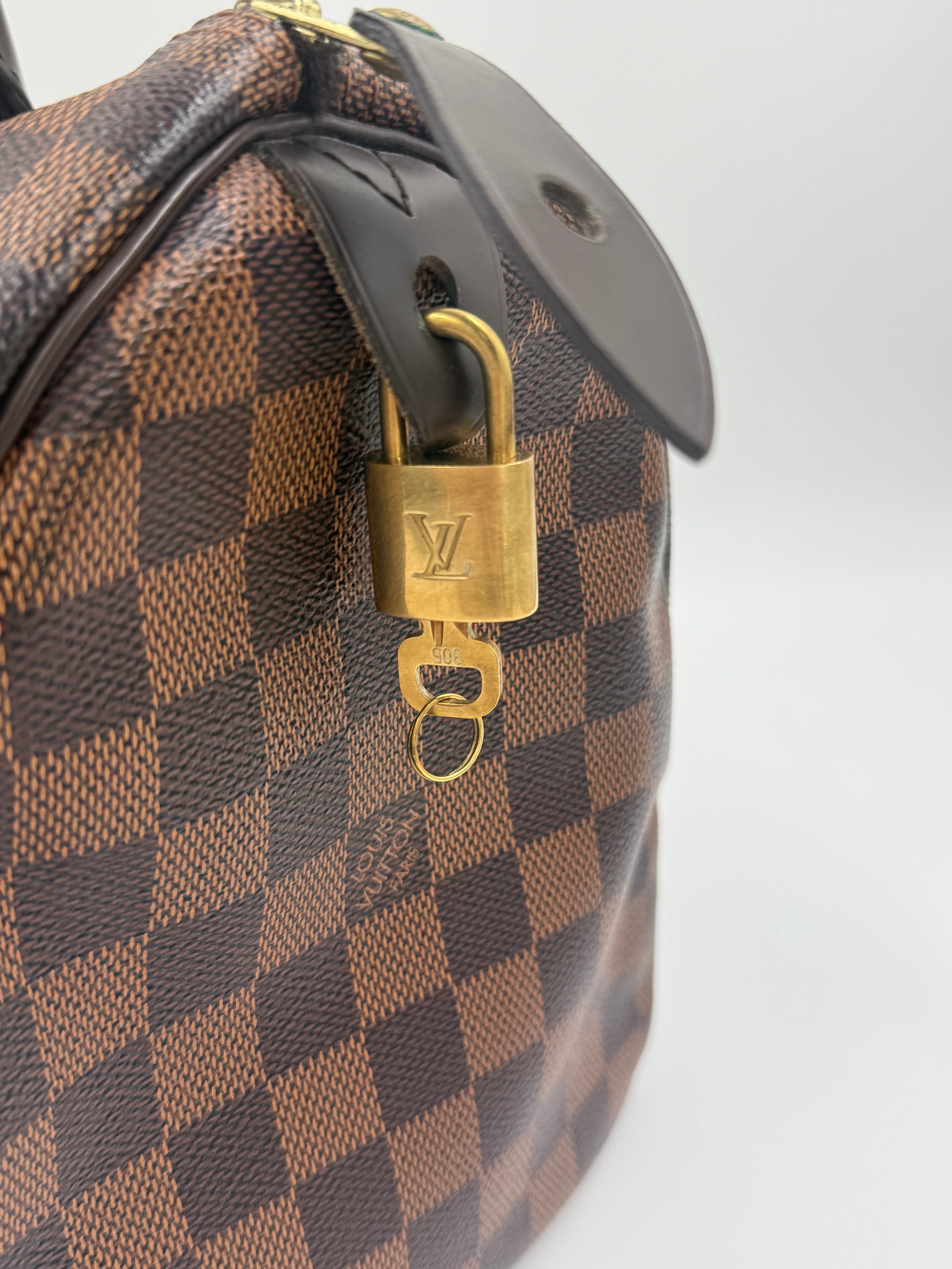 Louis Vuitton Speedy 30 Damier Ebene - Pre Owned Authentic
