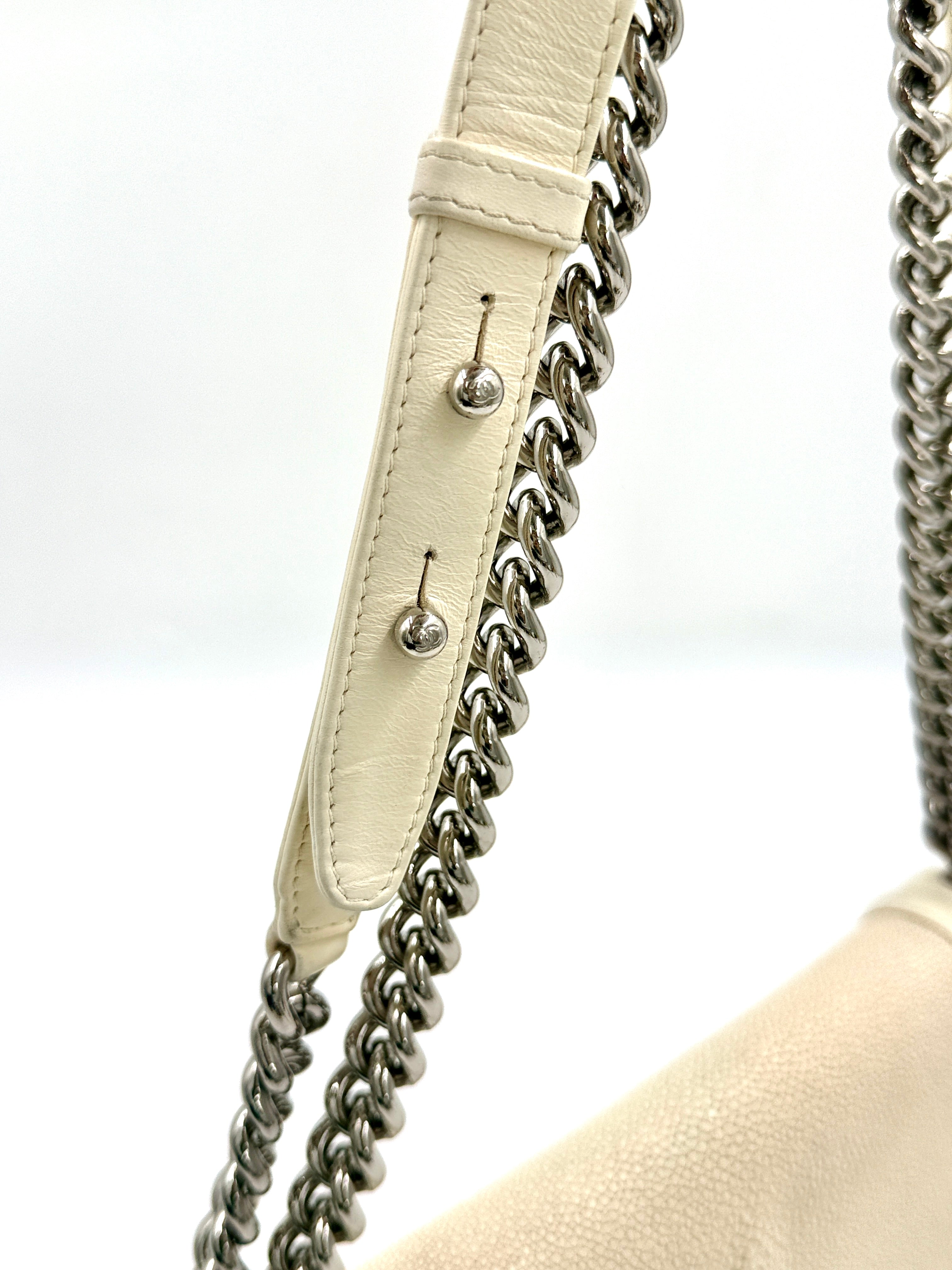 Chanel Ivory Stingray Galuchat Medium Boy Bag Series 16 2012 - Karl Lagerfeld - Pre Owned Authentic